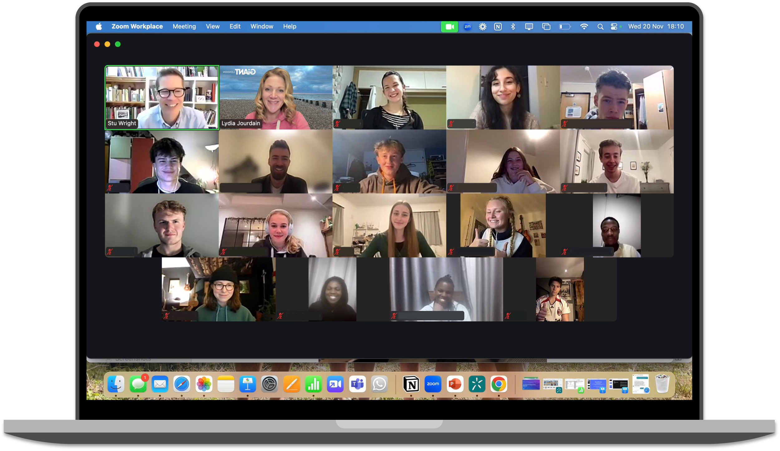 META Youth Zoom call