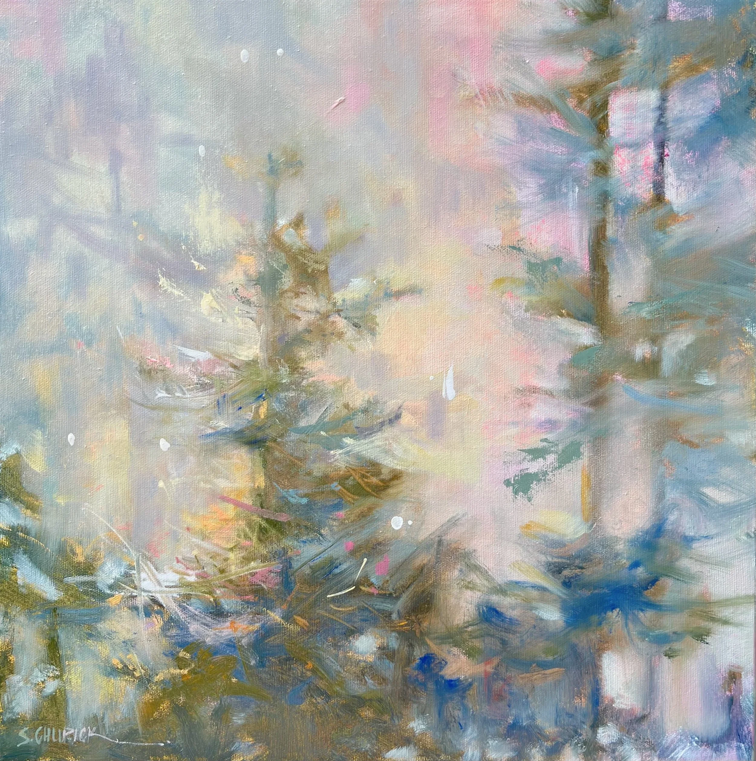 Forest Chi, 16 x 16 inches, oil on canvas