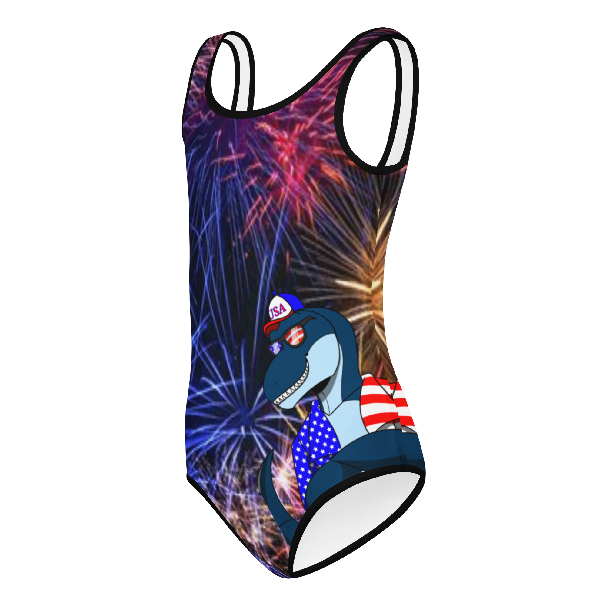 all-over-print-kids-swimsuit-white-left-6a1efa29820a9.png