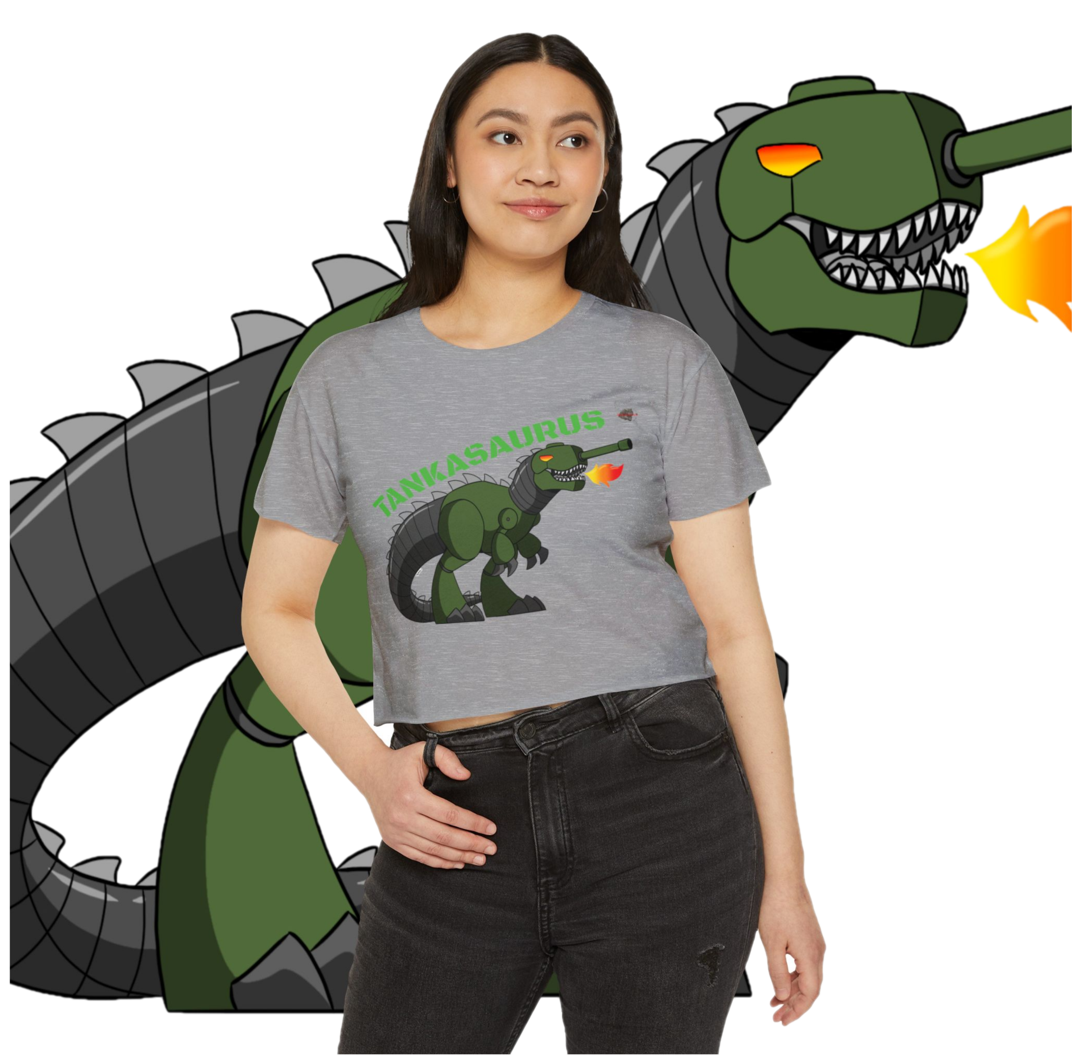 CROP TOP TANKASAURUS - ALEDINNO15 - TANK - DINOSAUR