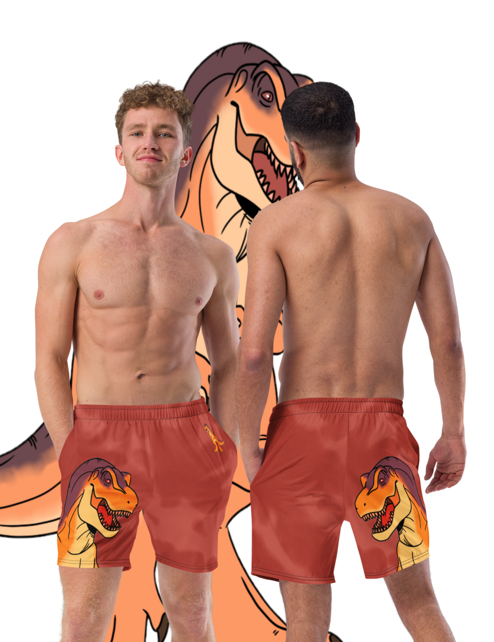 ALEDINNO15 - JP T-REX Recycled Swim Trunks
