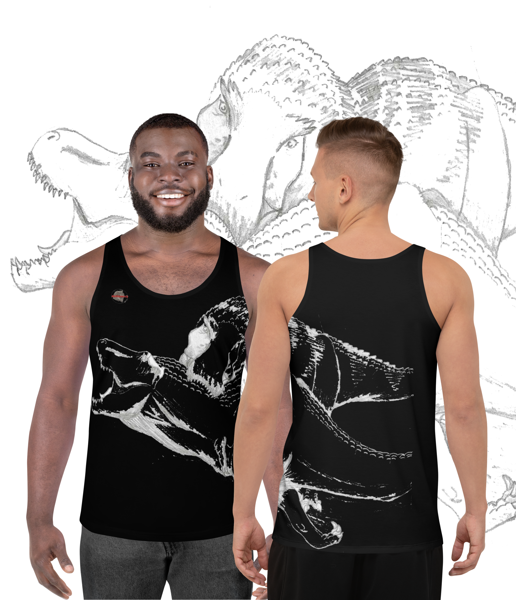 One Will Be King Men's Tank Top - ALEDINNO15 - T-REX - DINOSAUR