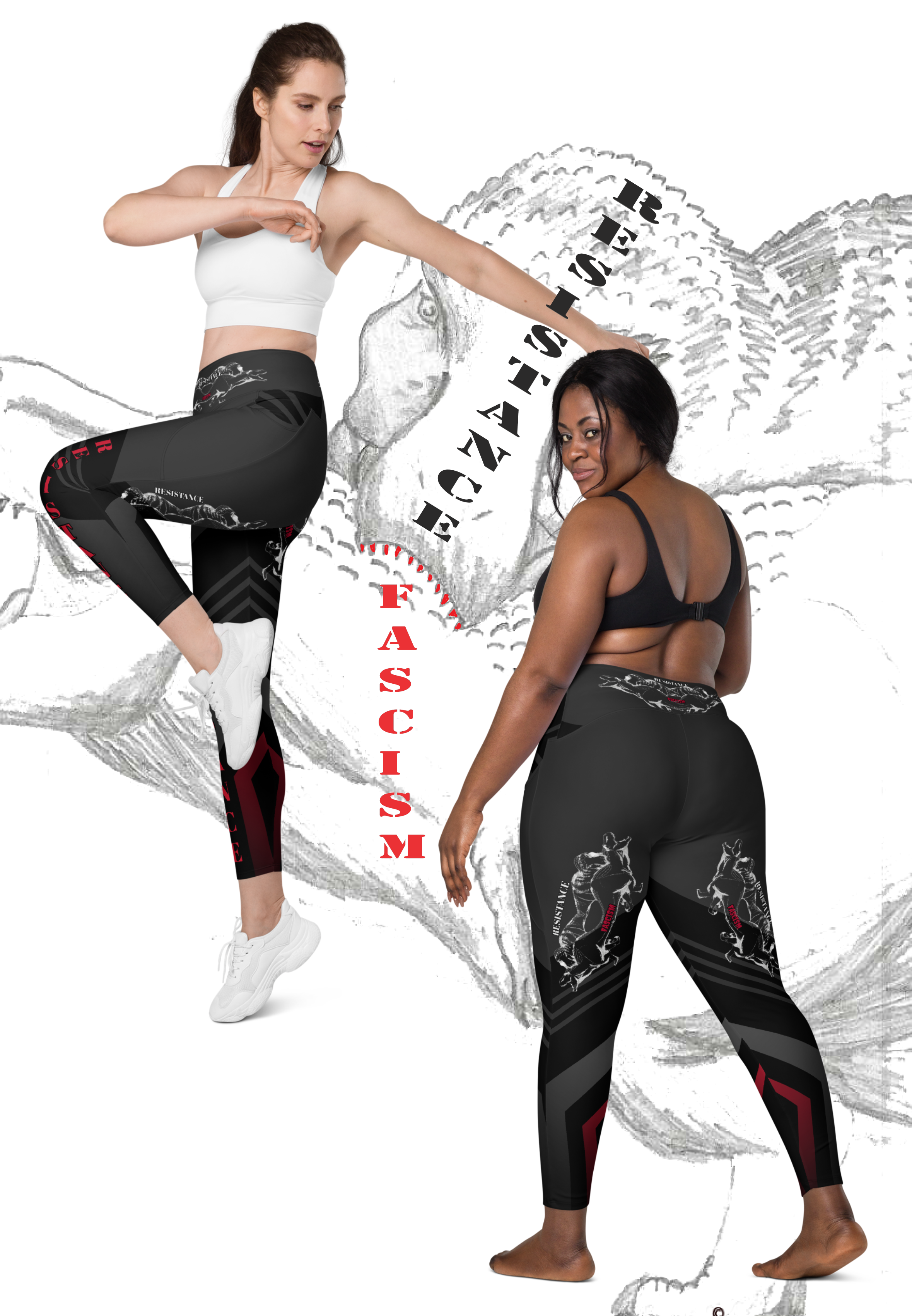 RESISTANCE Leggings with pockets