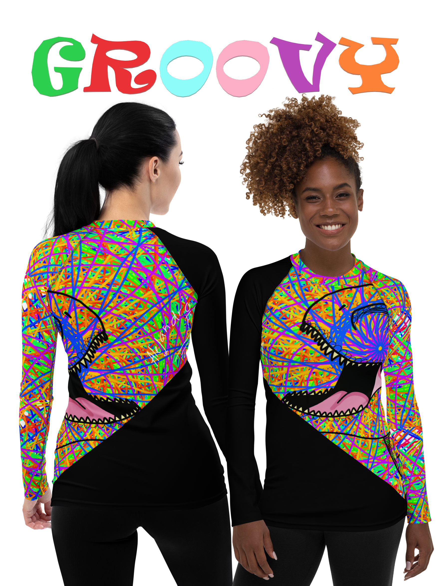 gROOVY rEX Women's Rash Guard