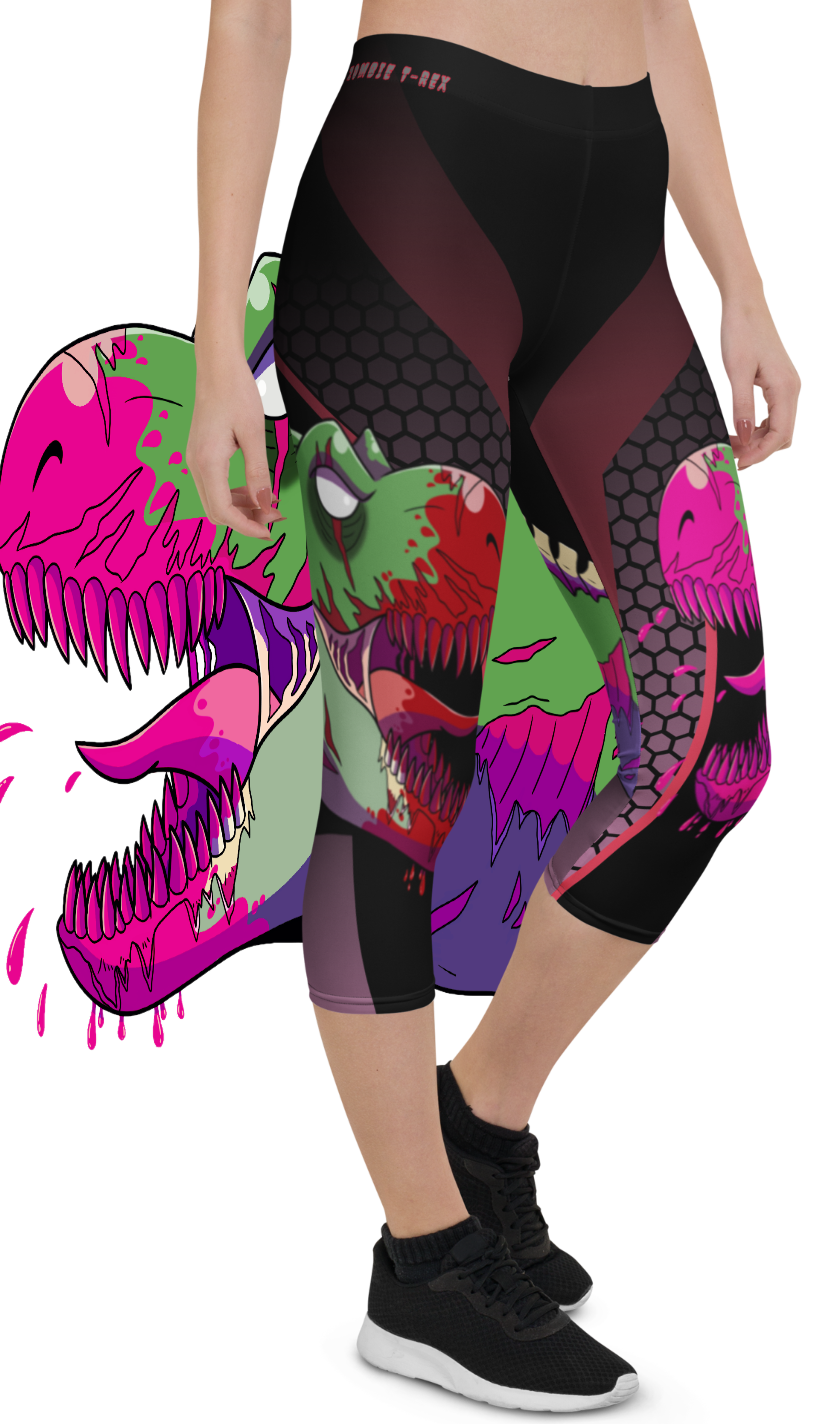ALEDINNO15 - CAPRI LEGGINGS - ZOMBIE - T-REX