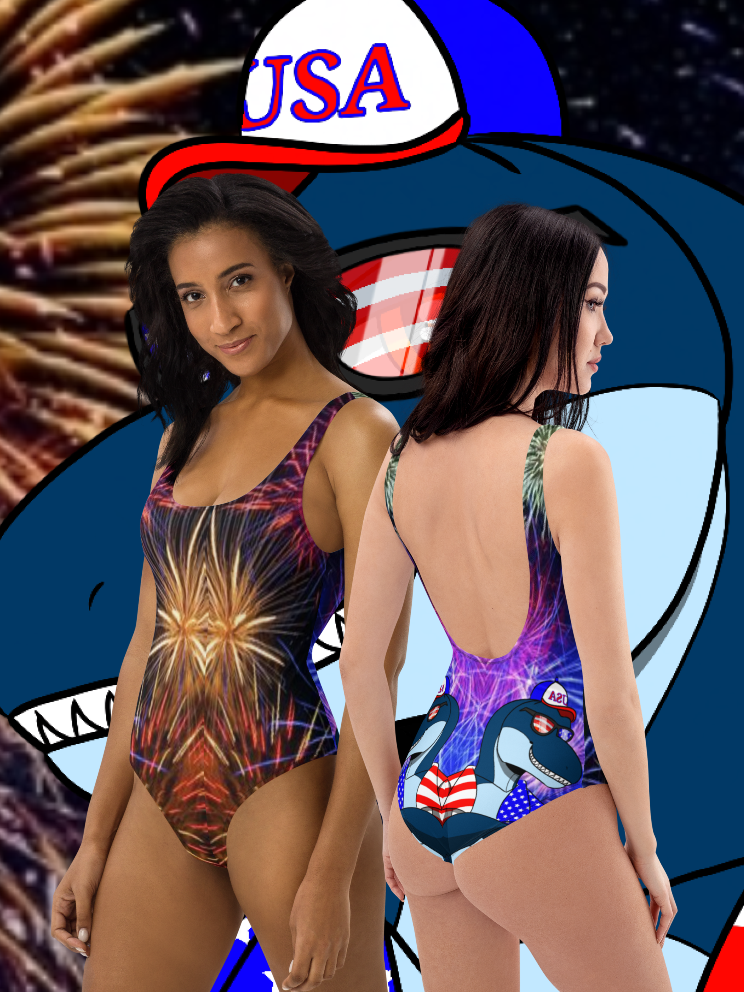JACK RAPTOR INDEPENDENCE DAY - One-Piece Swimsuit