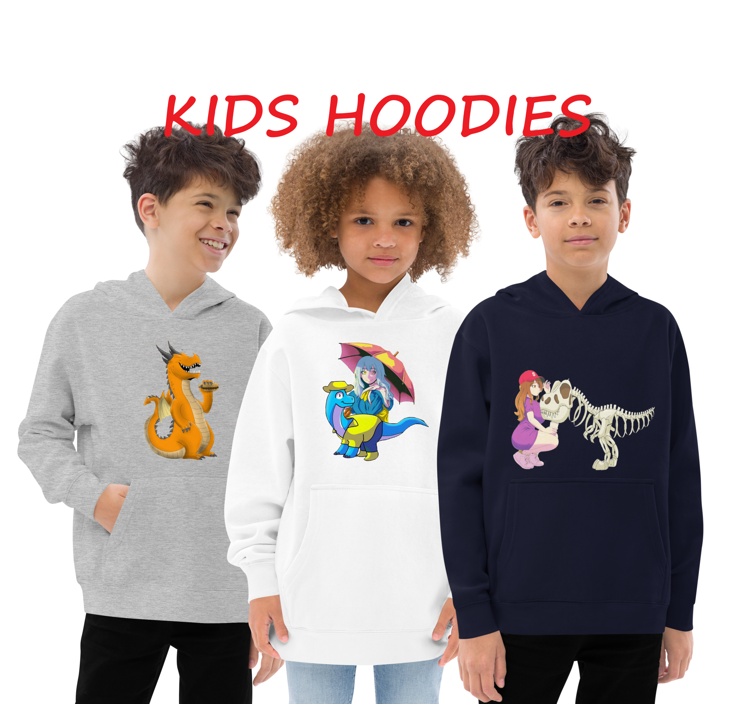 ALEDINNO15 - KIDS - TEENS - HOODIES - DINOSAURS - DRAGONS - GATOR