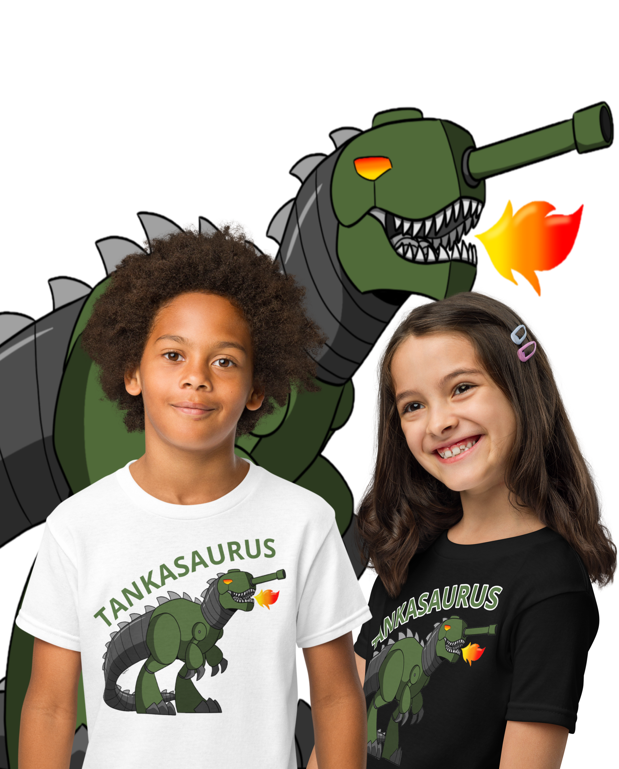 TANKASAURUS Youth sports t-shirt