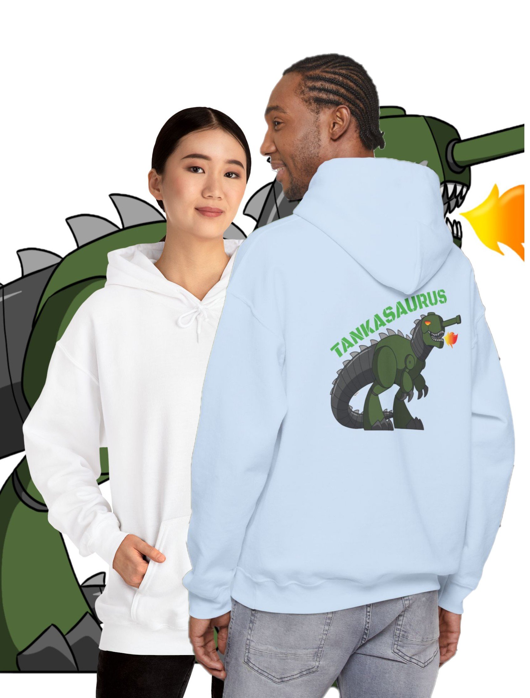 TANKASAURUS Unisex Heavy Blend (HOODIE) Hooded Sweatshirt
