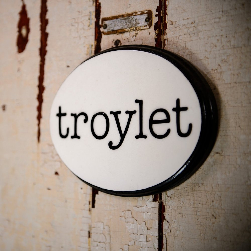 "Troylet" Bathroom Sign