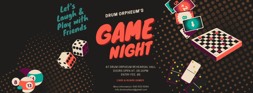 Drum Orpheum's Board Game Night