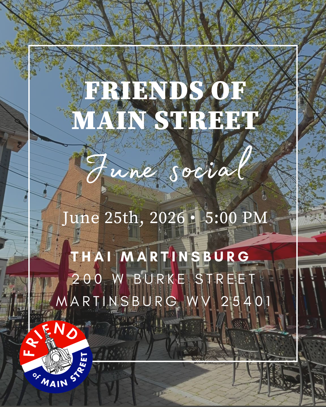 Friends of Main Street Social