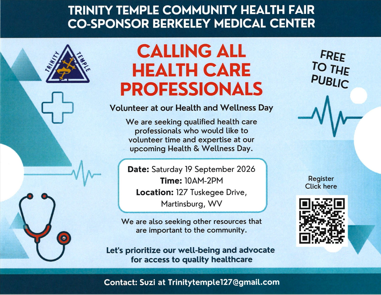 Trinity Temple Health Fair