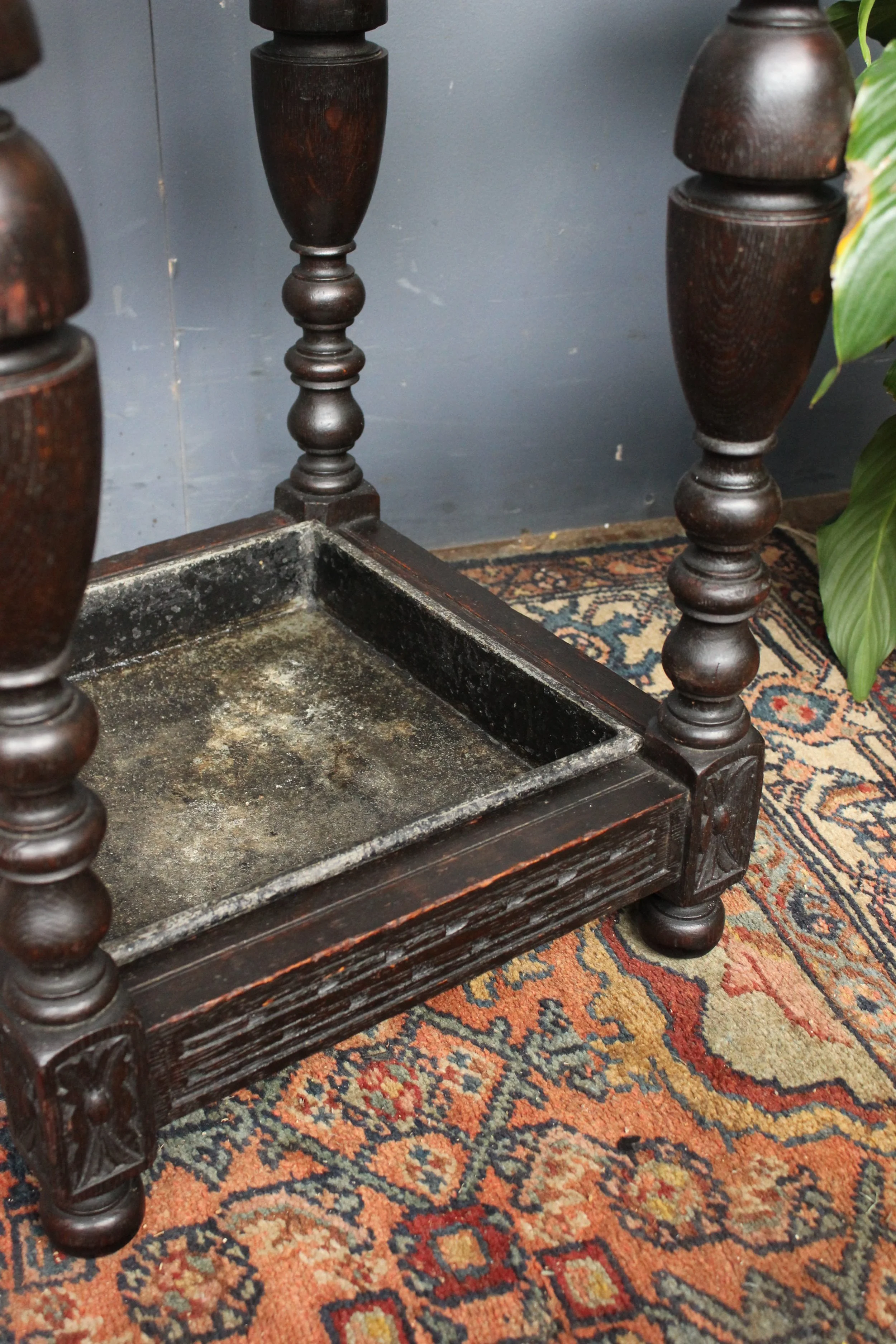 Antique Oak Umbrella Stand — Little Wing Antiques