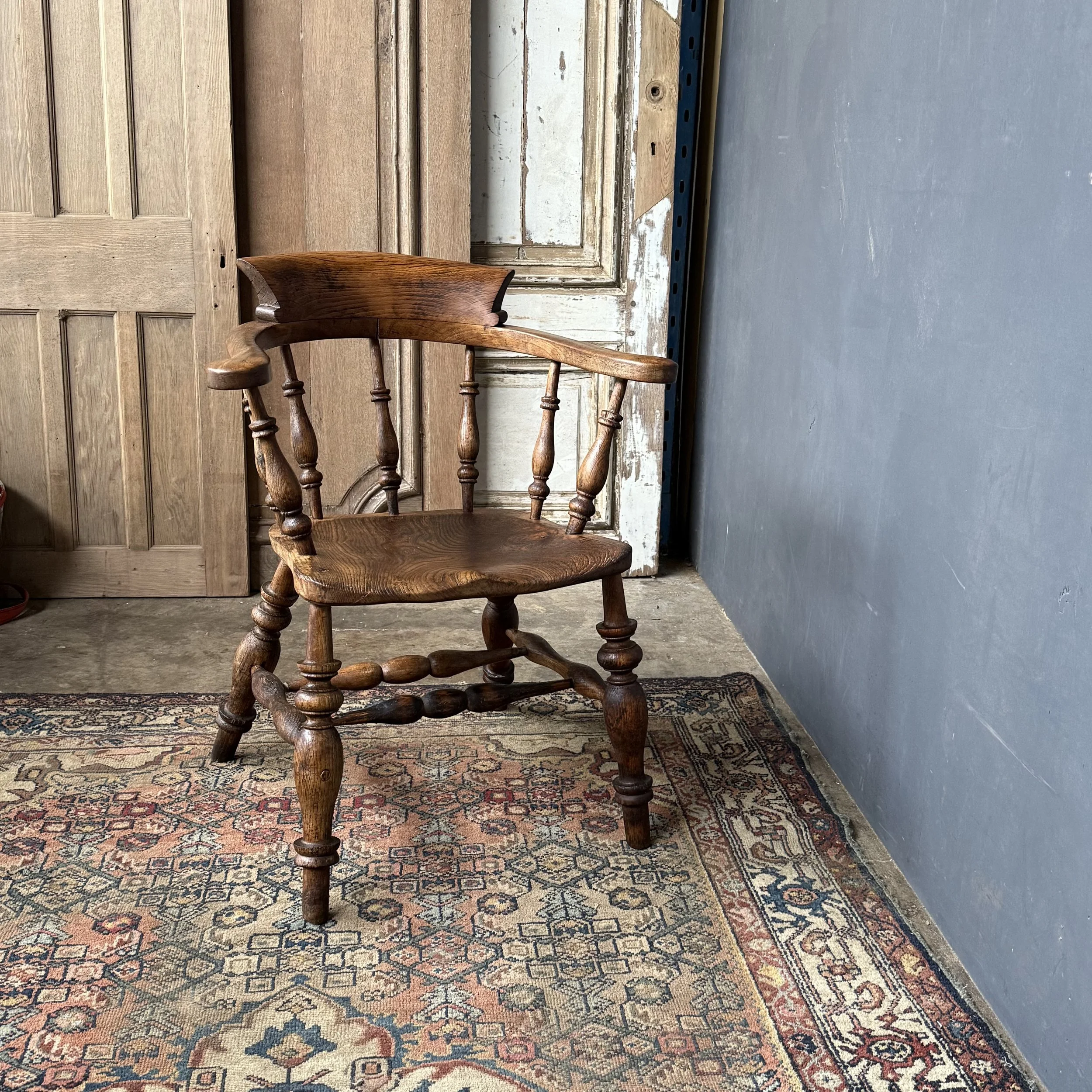 Antique English Smokers/Captains Chair