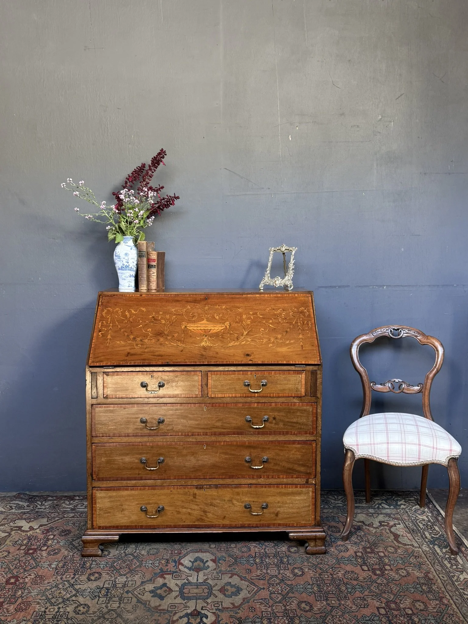SOLD Early Victorian Mahogany Bureau