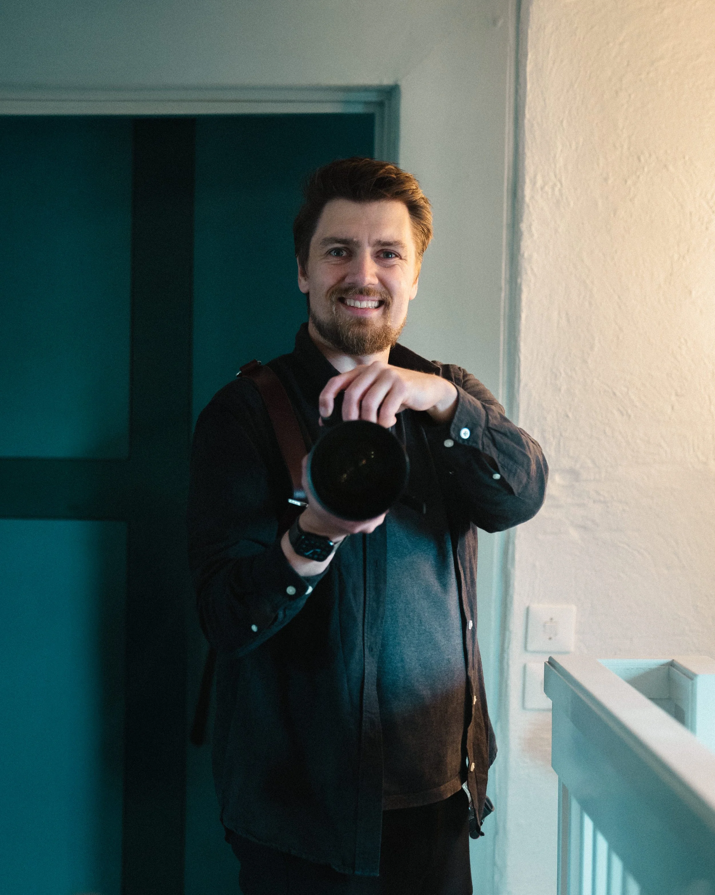 Självporträtt fotograf Natanael Alfvén