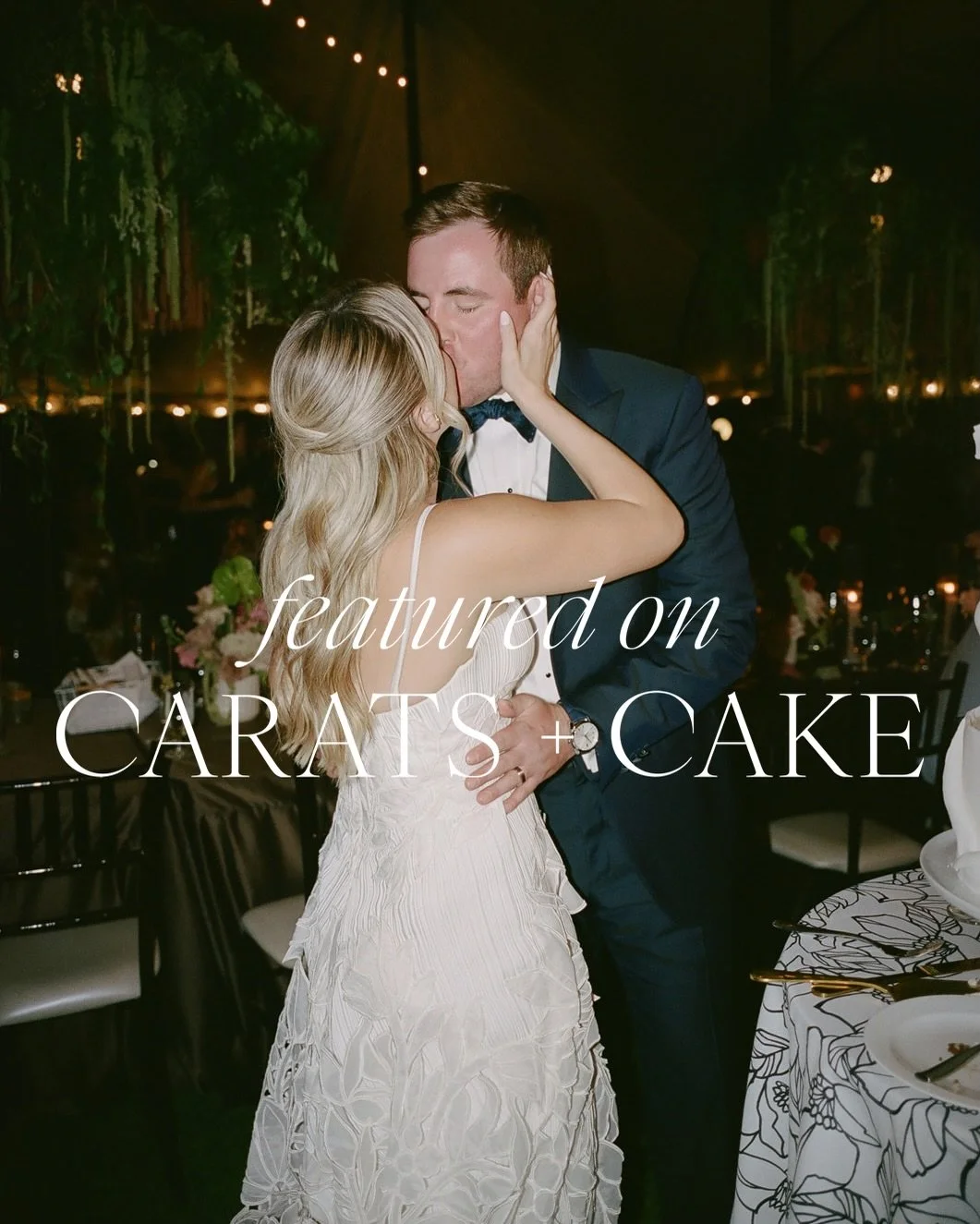 Thrilled to see Madi and Joey&rsquo;s day on @caratsandcake today! 
It was a dream day with an incredible team. 🫶

Planning: @table6productions 
Floral: @lushaevents 
Photo: @madisonkatlinphotography &amp; @folmarfilm 
Stationary: @scripted_ever_aft