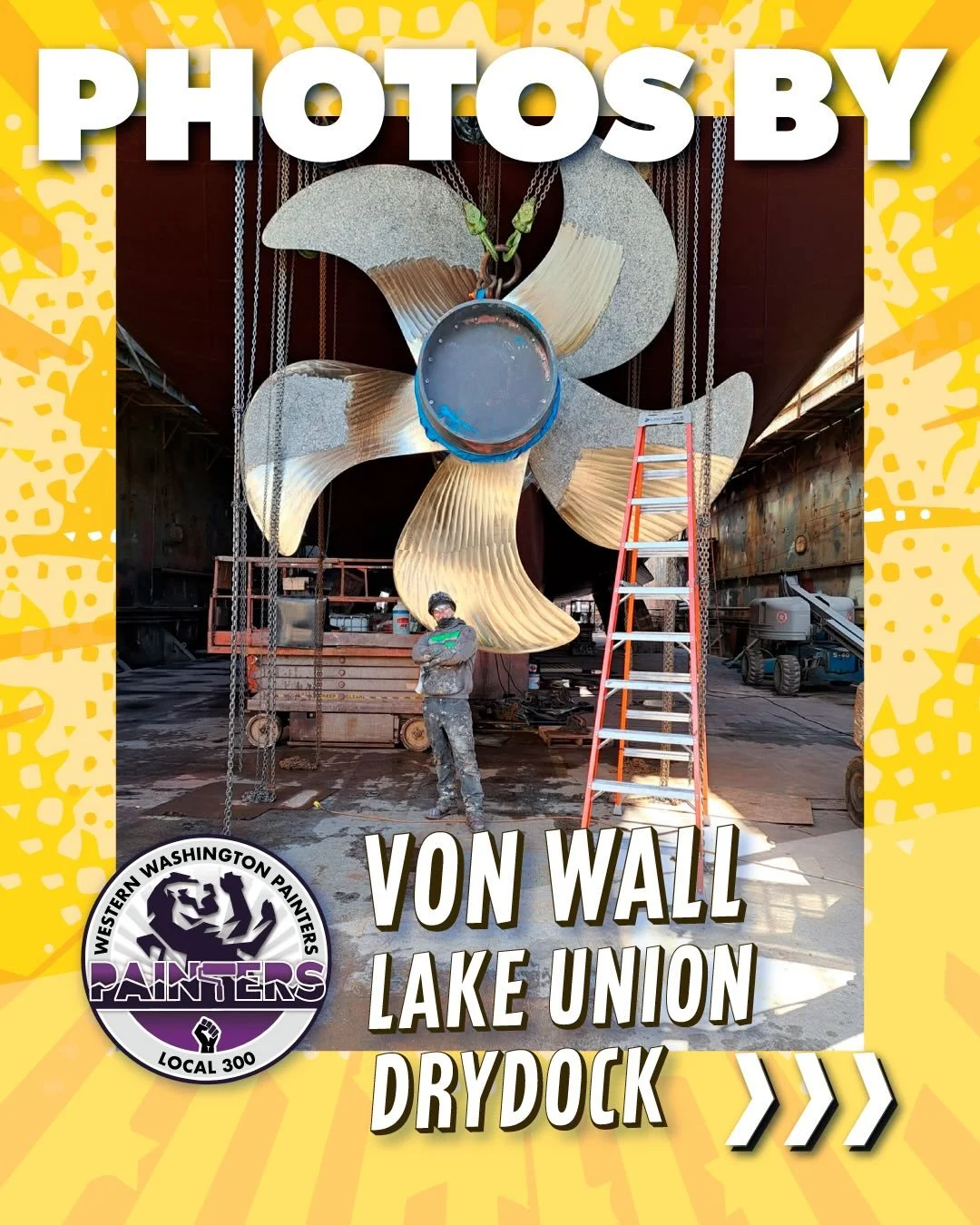 As promised, a second helping of Von Wall&rsquo;s photos of Local 300 members of Lake Union Drydock and the one-of-kind work they are masters of&hellip;