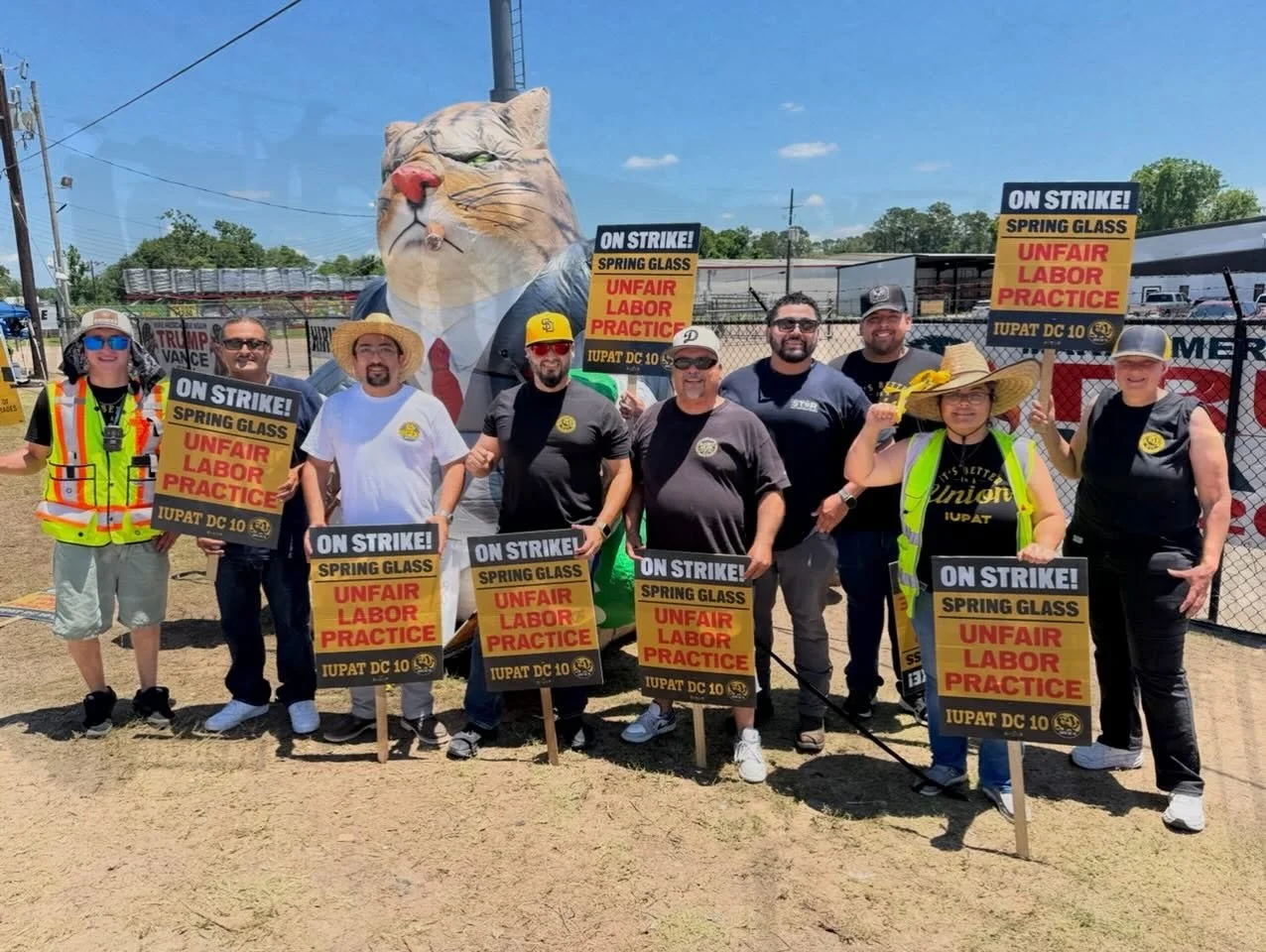 @iupat.local188 @iupatlocal10 and DC5 stand with our brothers and sisters of Spring Glass!