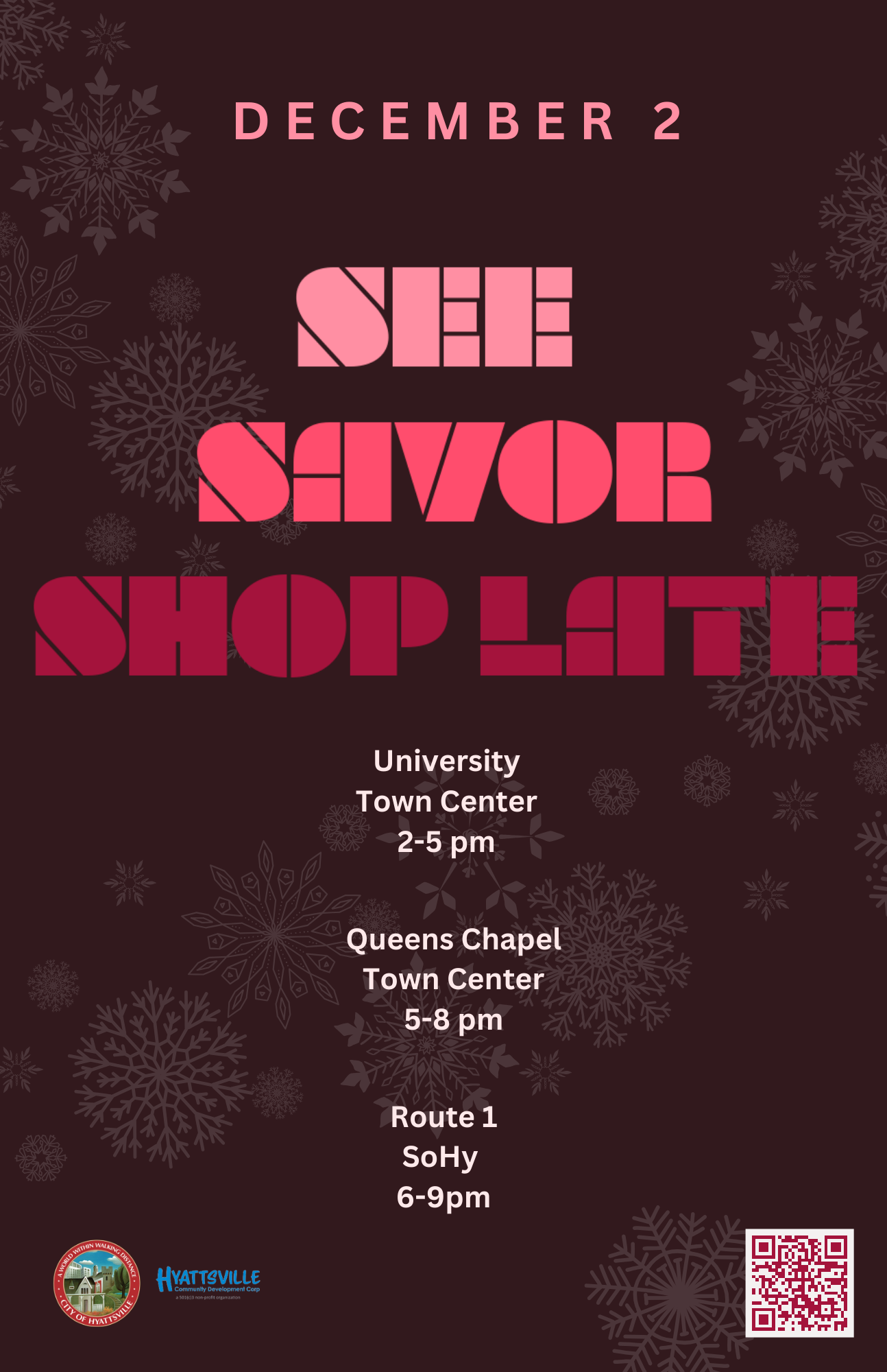 See Savor Shop Late - Hyattsville CDC
