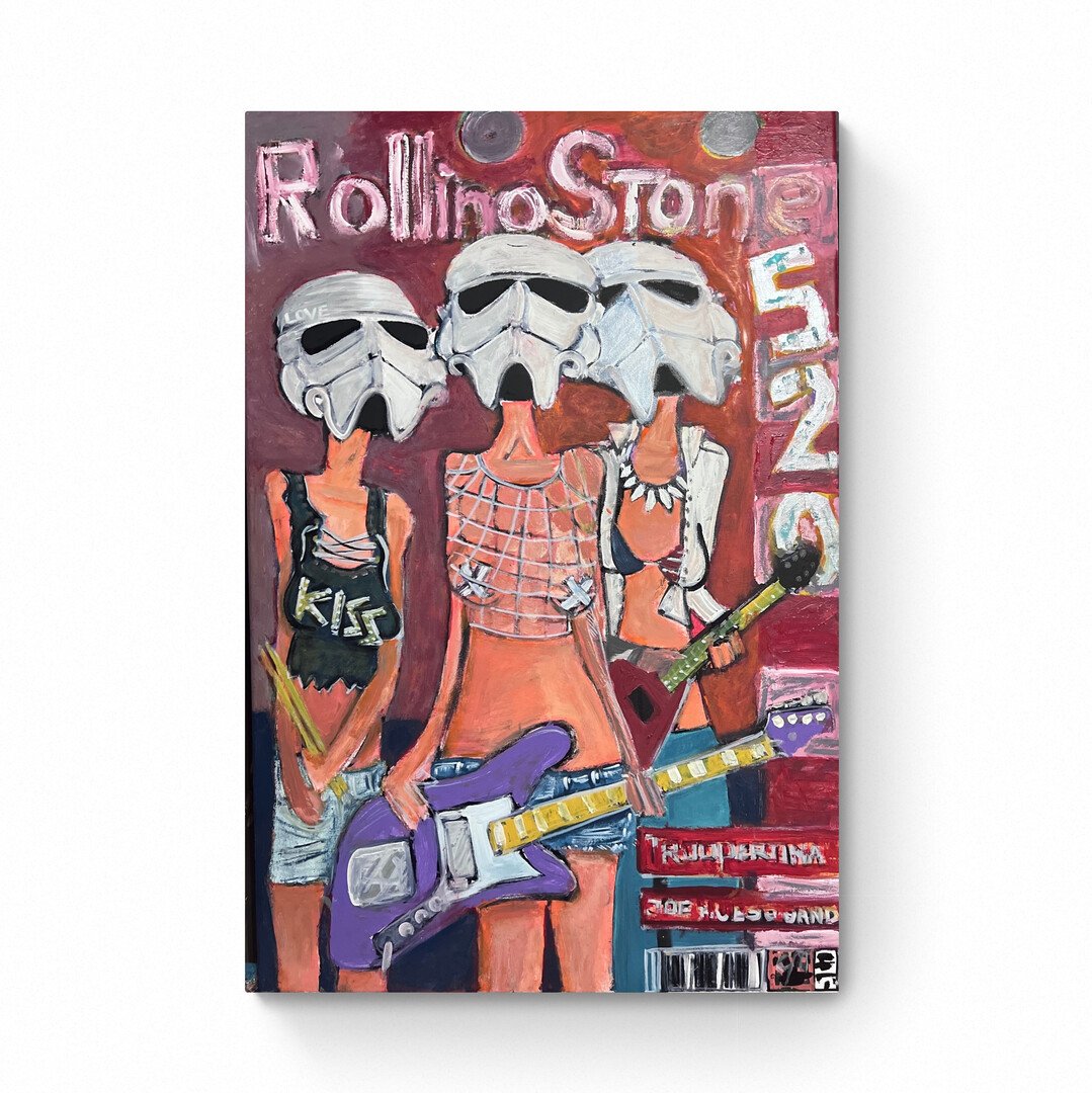 Troopertinas at Rolling Stone   | Acrylic  24 x 36 in