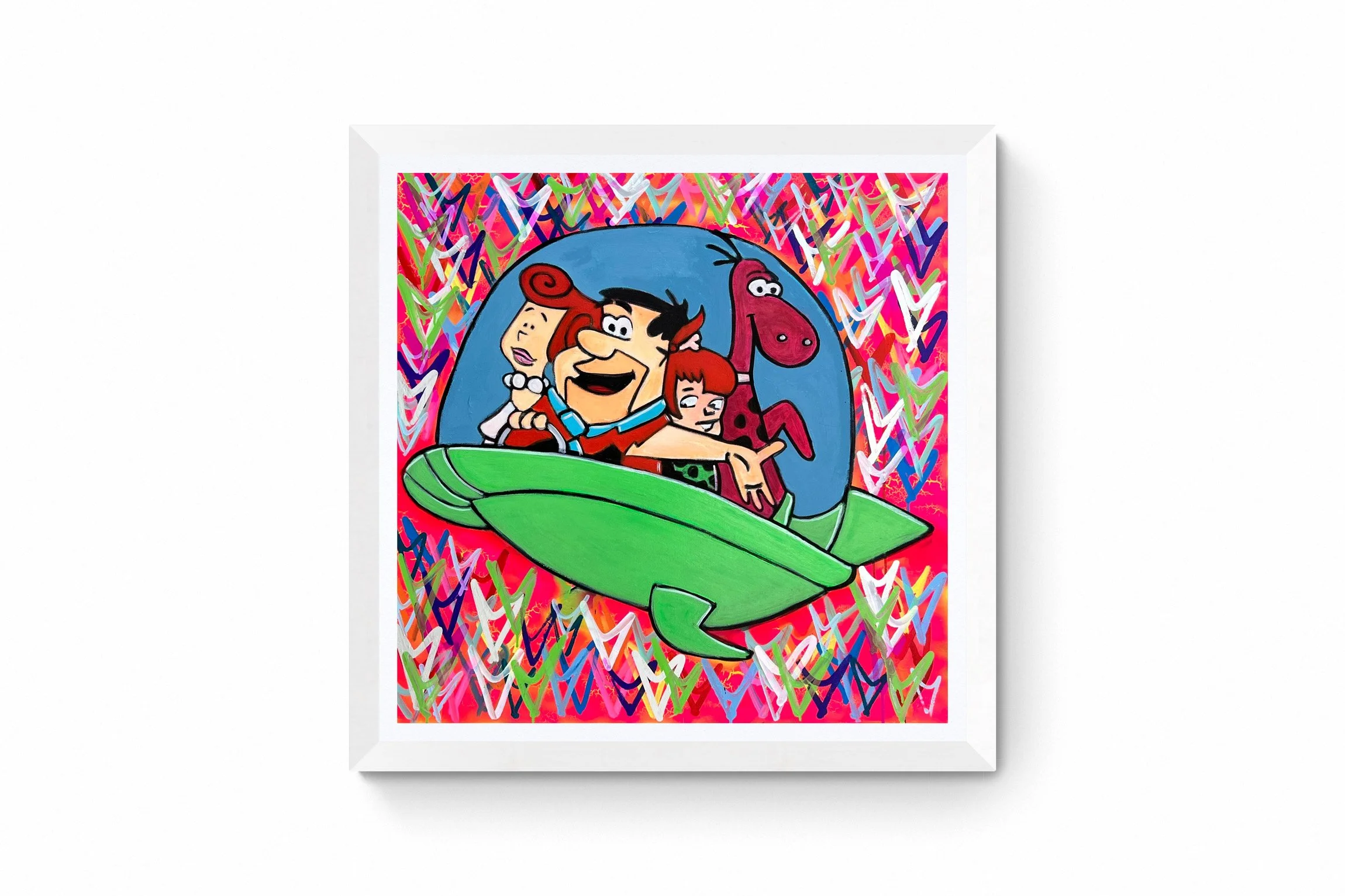 timeless roadtrip 36x36 mixed media martinez lynch.JPG