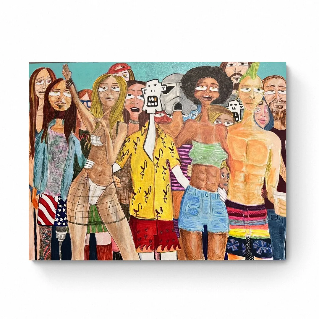 All Together Now   | mixed Media  36 x 48 in