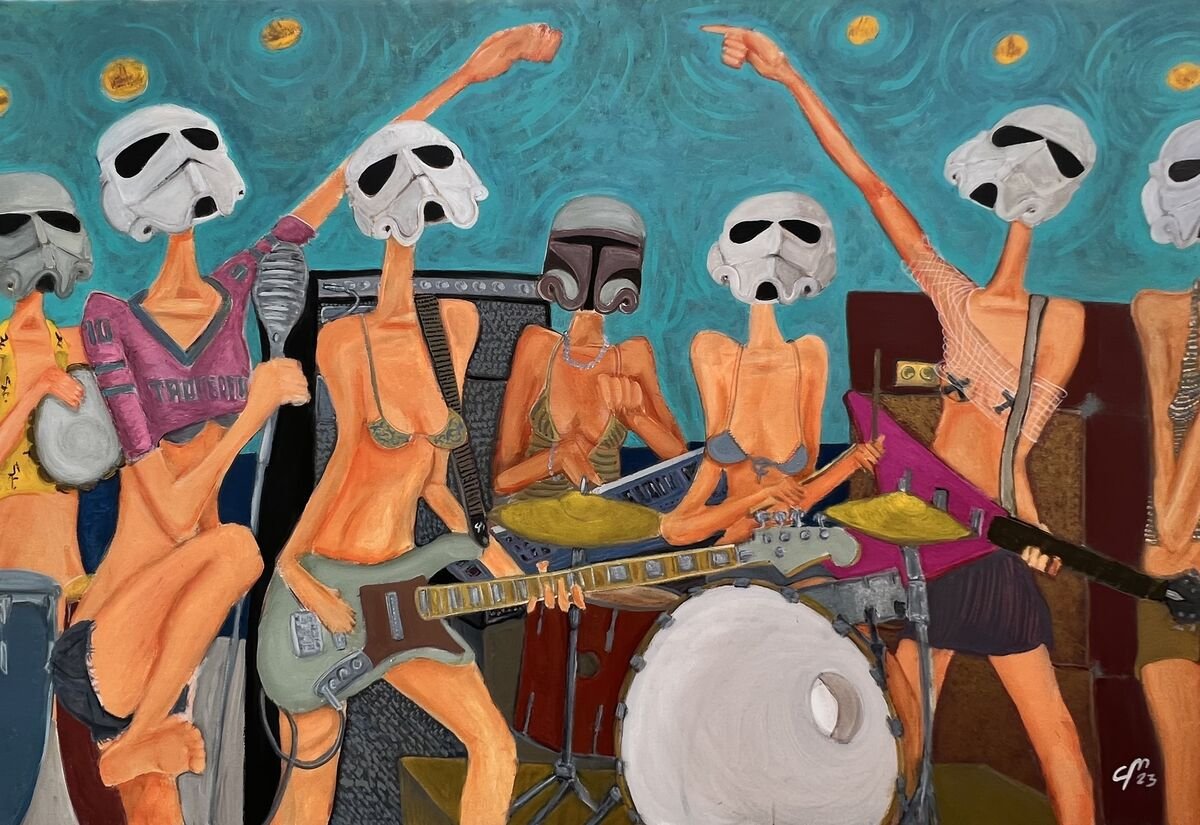 Troopertinas Live   | Acrylic  72 x 48 in