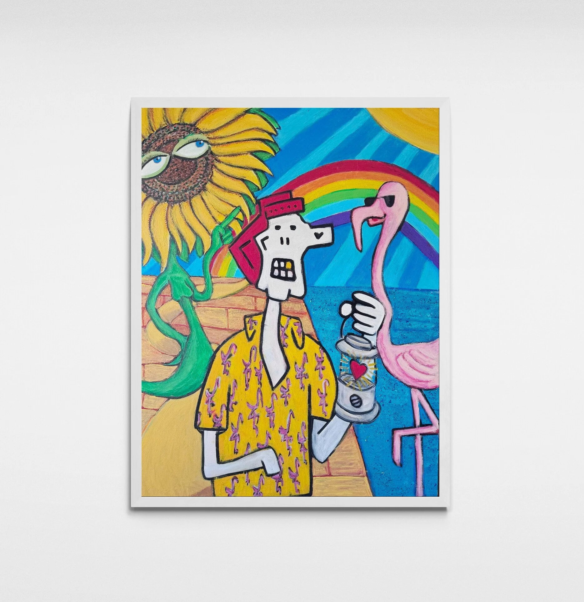 Joe Hueso's Journey - 36x48" - Mixed Media - cm25