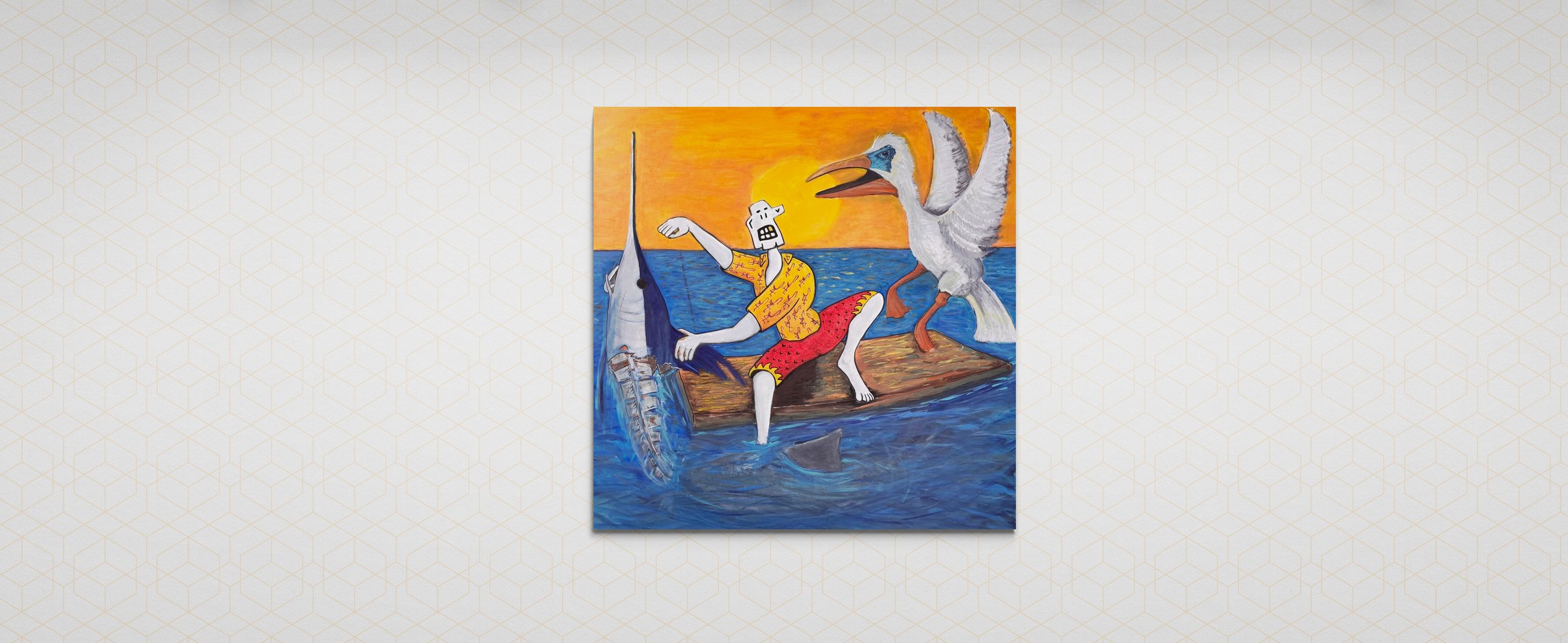 Joe Hueso and The Sea | Acrylic | 48x48in