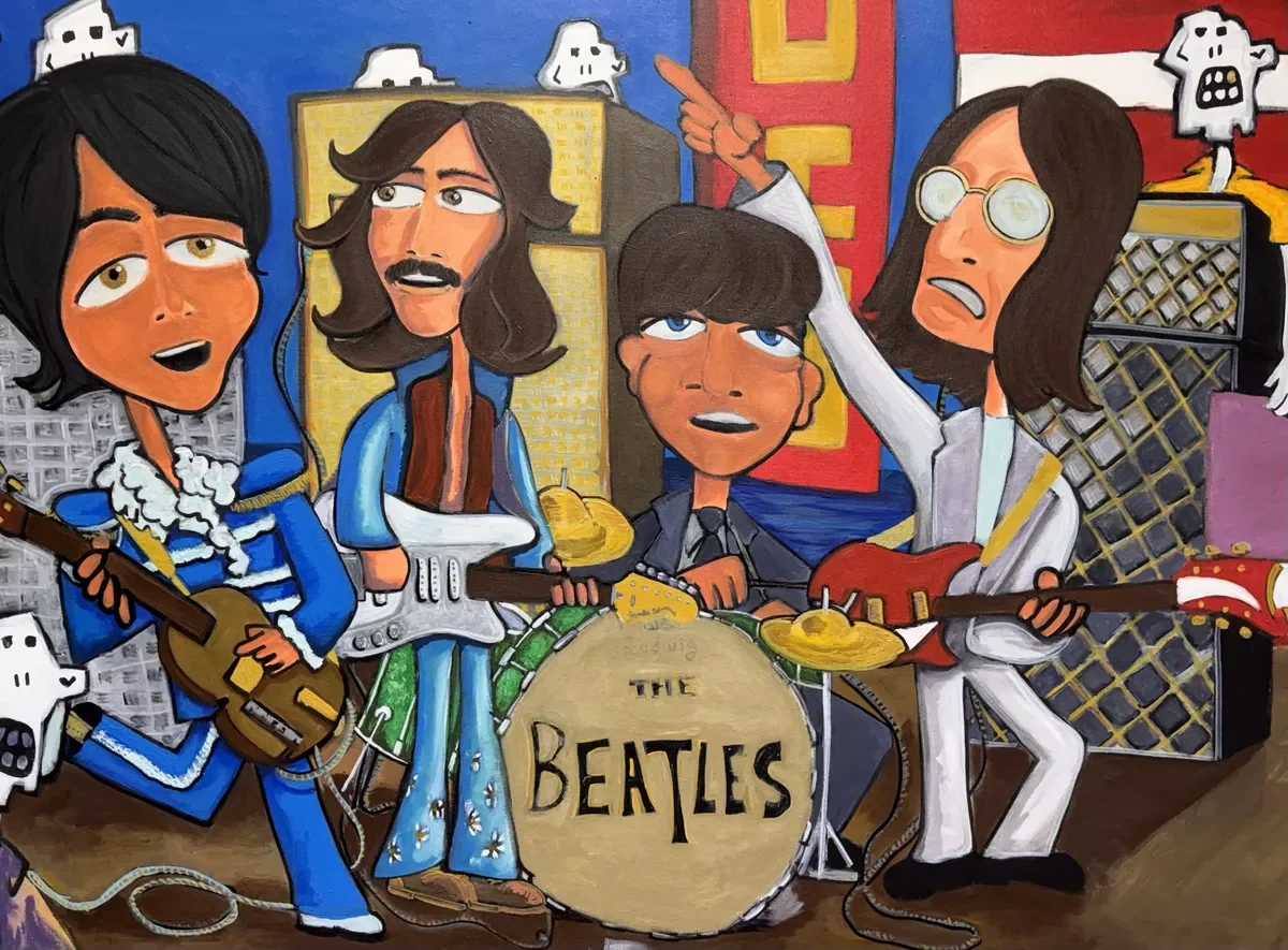 Beatles at Joes  | Acrylic 40x60"