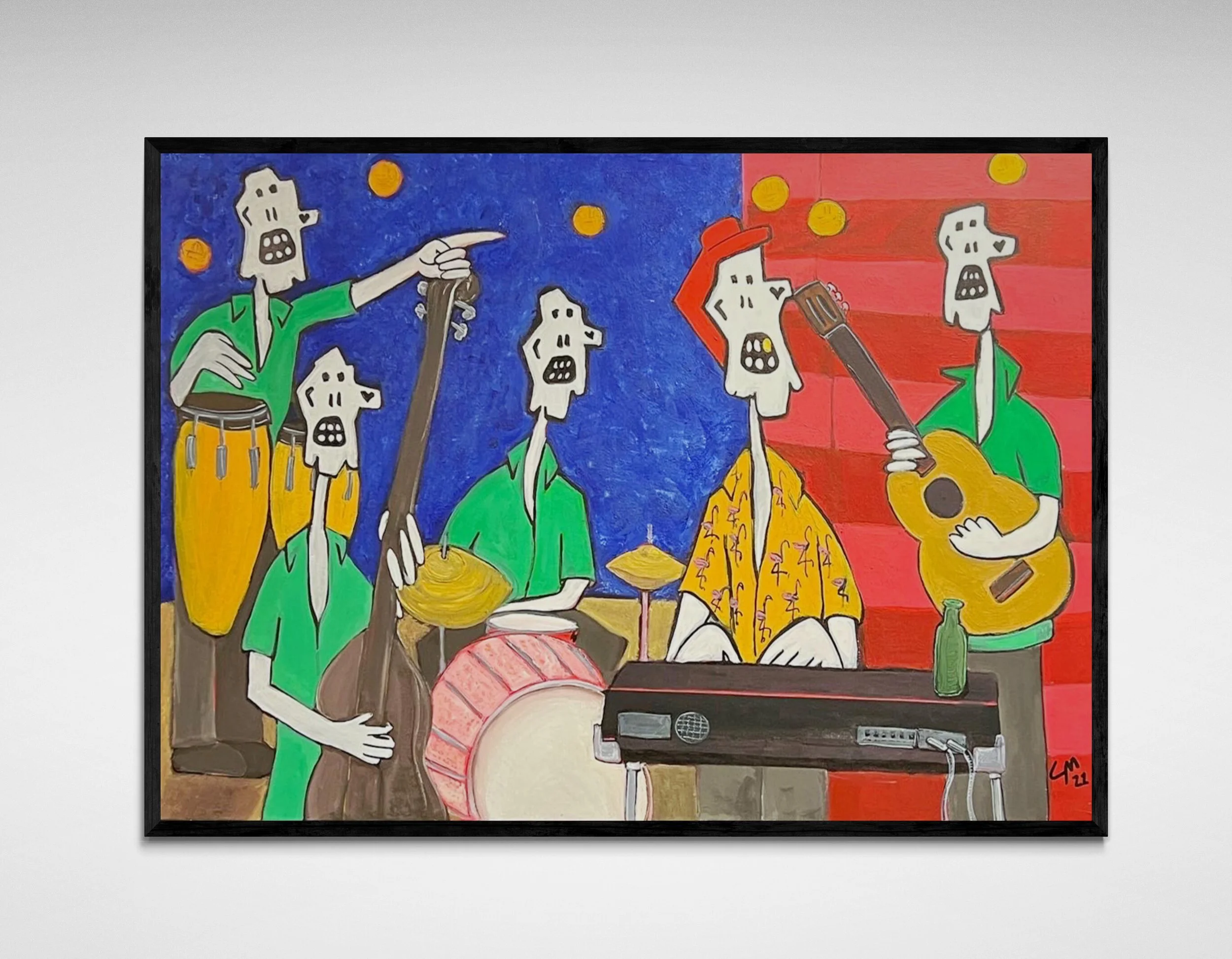 Joe Hueso Band - 60"x48" - Acrylic - cm22
