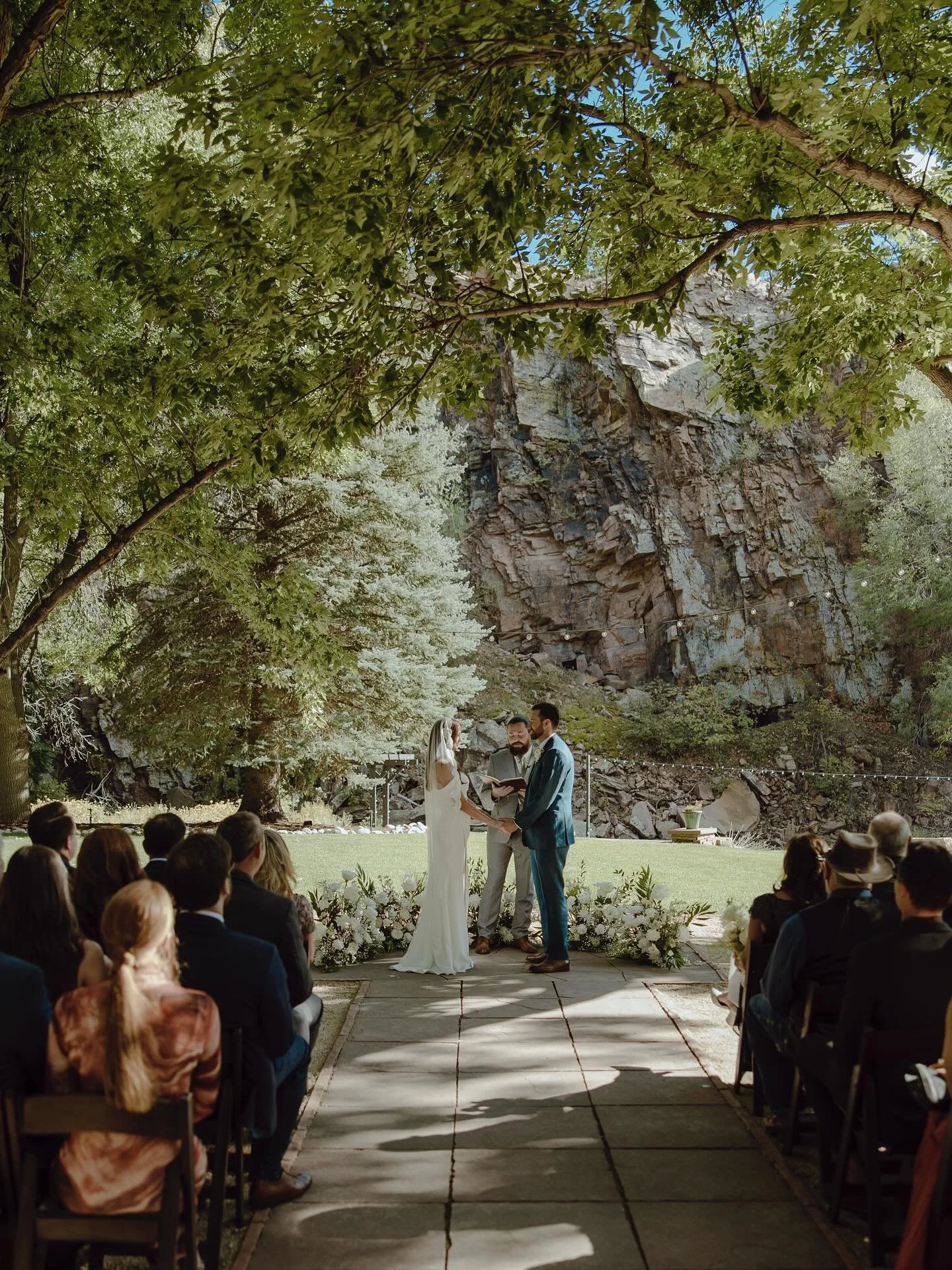 Mr. &amp; Mrs. ❤️

Venue: @lyons_riverbend 
Photography: @gavin_takesphotos 
Planning: @atouchofbliss 
Bride: @mjlinden08 
Florals: @brooksfloral 
DJ: @official_djmaestro 

#denverbride #coloradowedding #denverflorist #mountainwedding