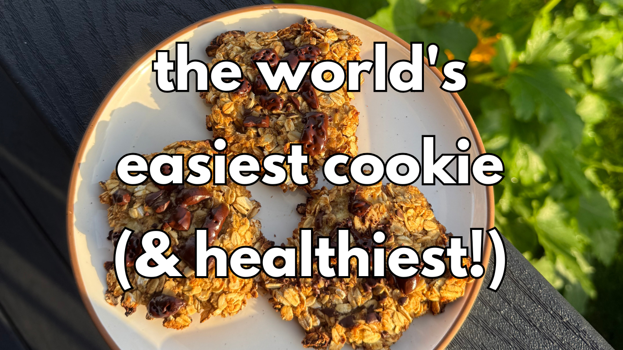 the world's easiest cookie (&amp; healthiest!) ❤️🤯🤤
