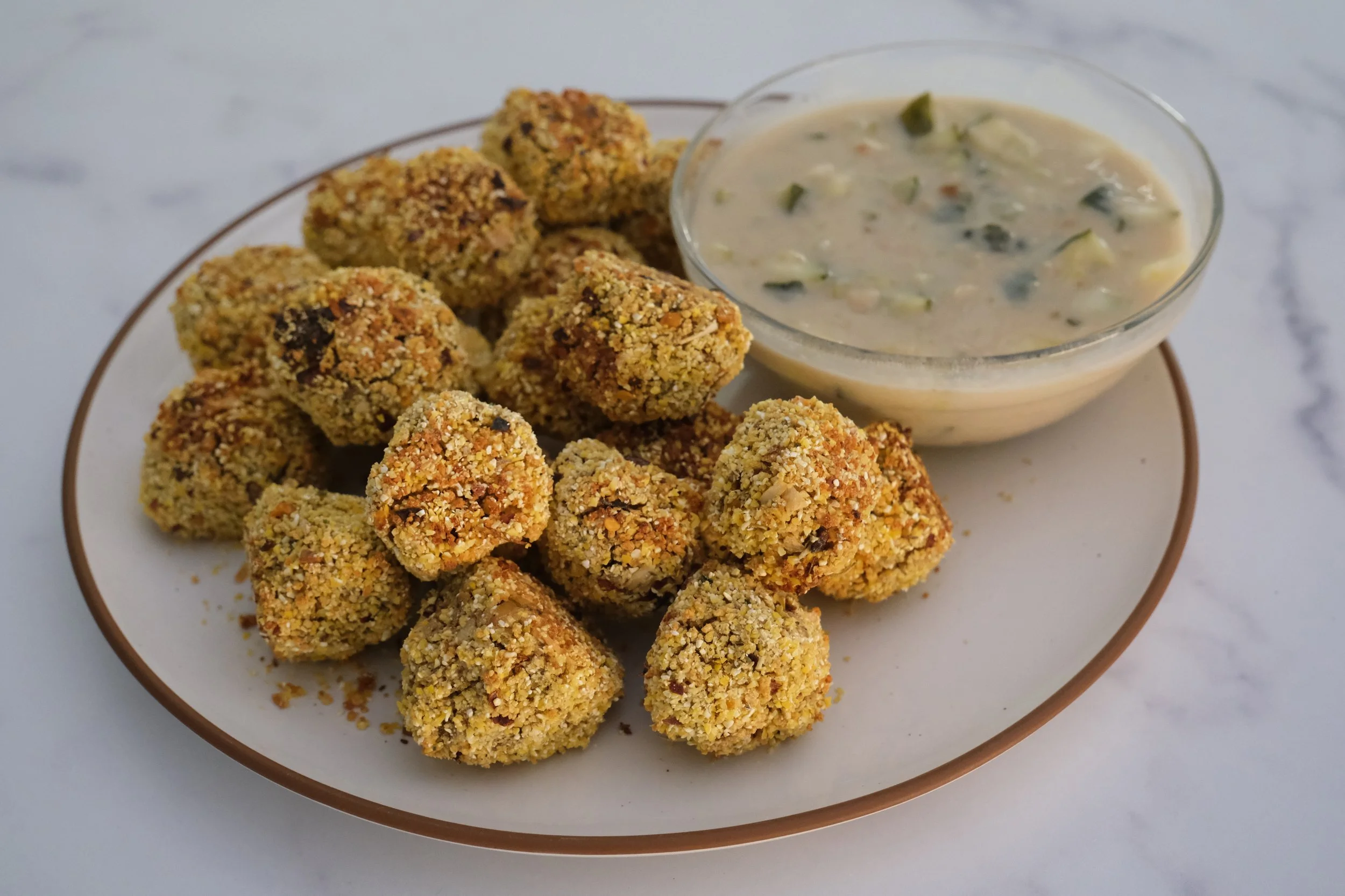 WFPB Hush Puppies & Tartar Sauce — The Jaroudi Family