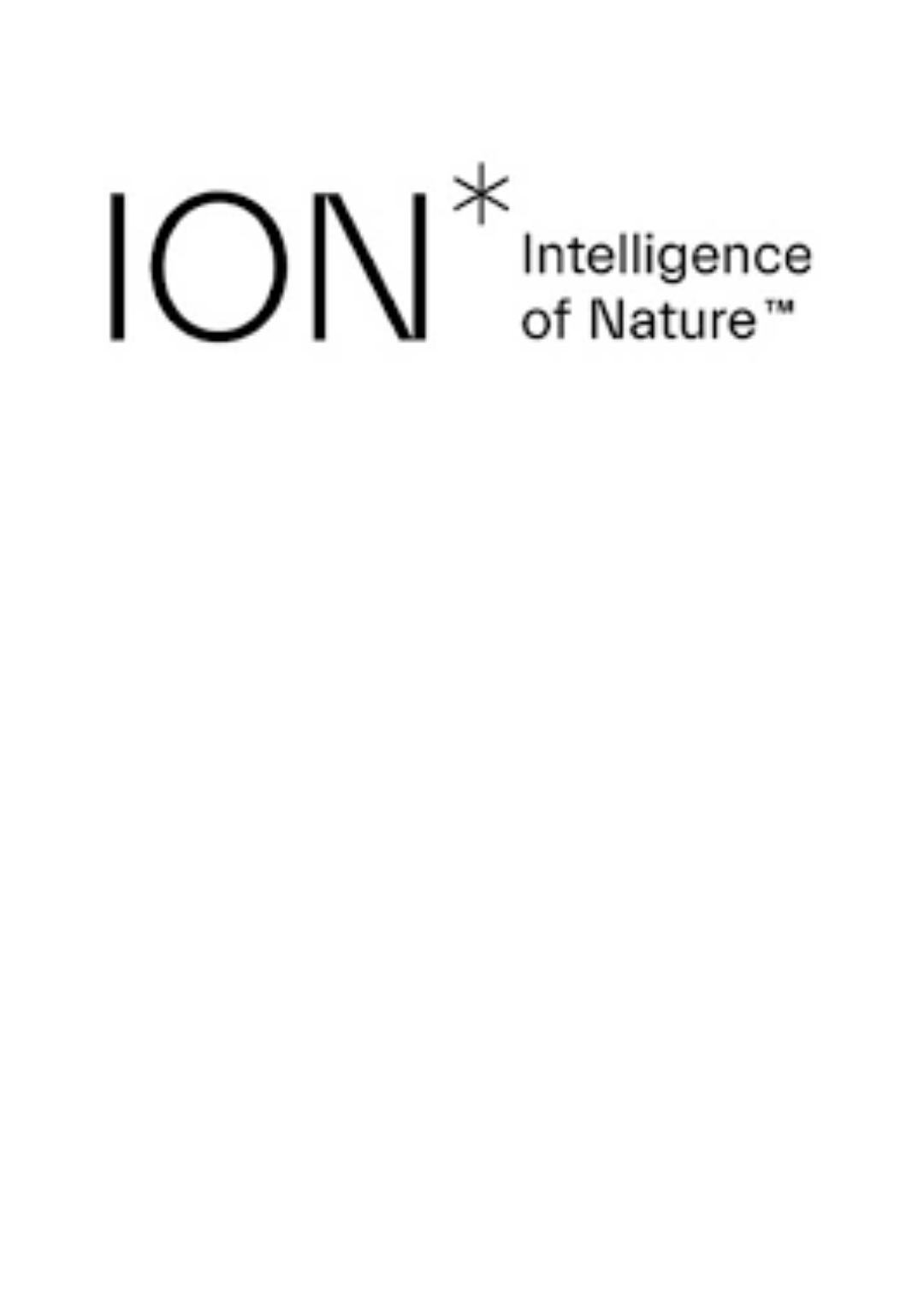 Black logo with the word 'ION'