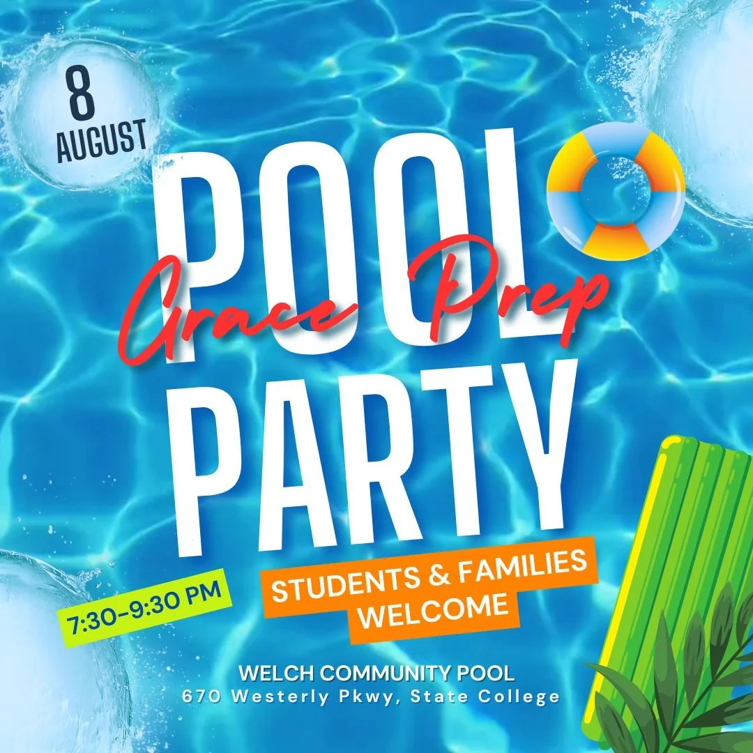 We hope you have already marked your calendars for this fun, family night at Welch Community Pool to gather and reconnect with the Grace Prep Family! 📌