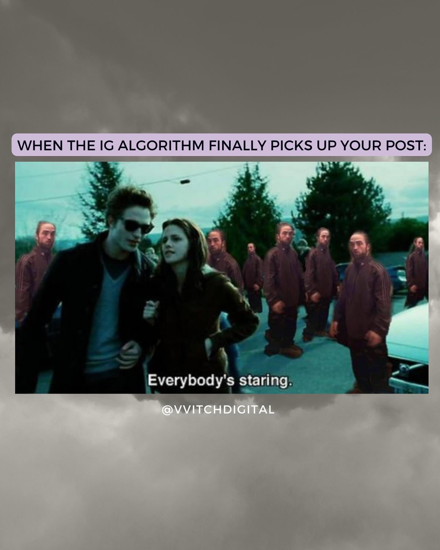 Twilight memes for the algorithm&hellip; about the algorithm. How meta 😳🥴😵&zwj;💫

But what about the algorithm?! 

We get a ton of questions at VVITCH about the dreaded algorithm. In our recent blog post we share specific steps your brand can tak