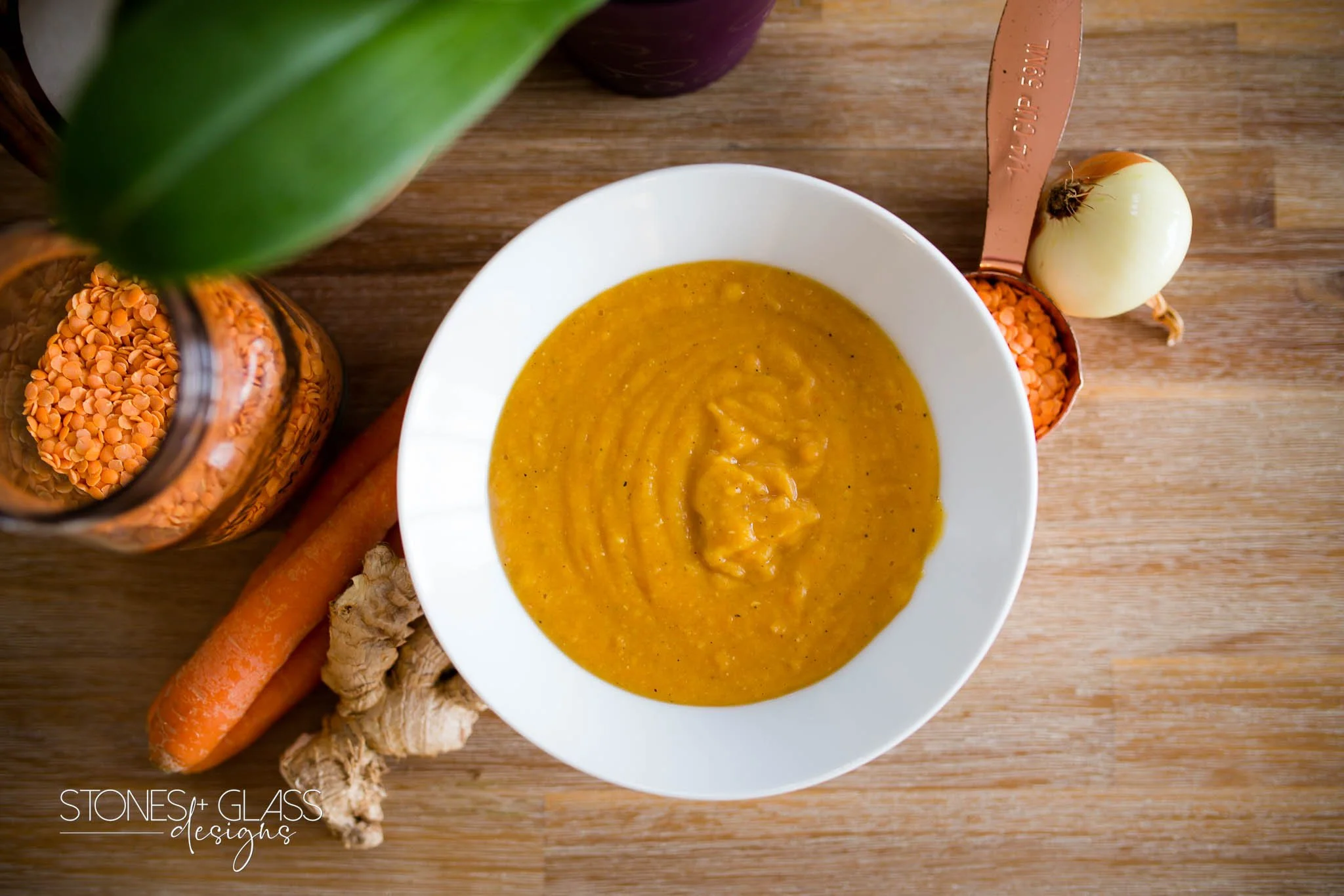 Carrot Ginger Lentil Soup