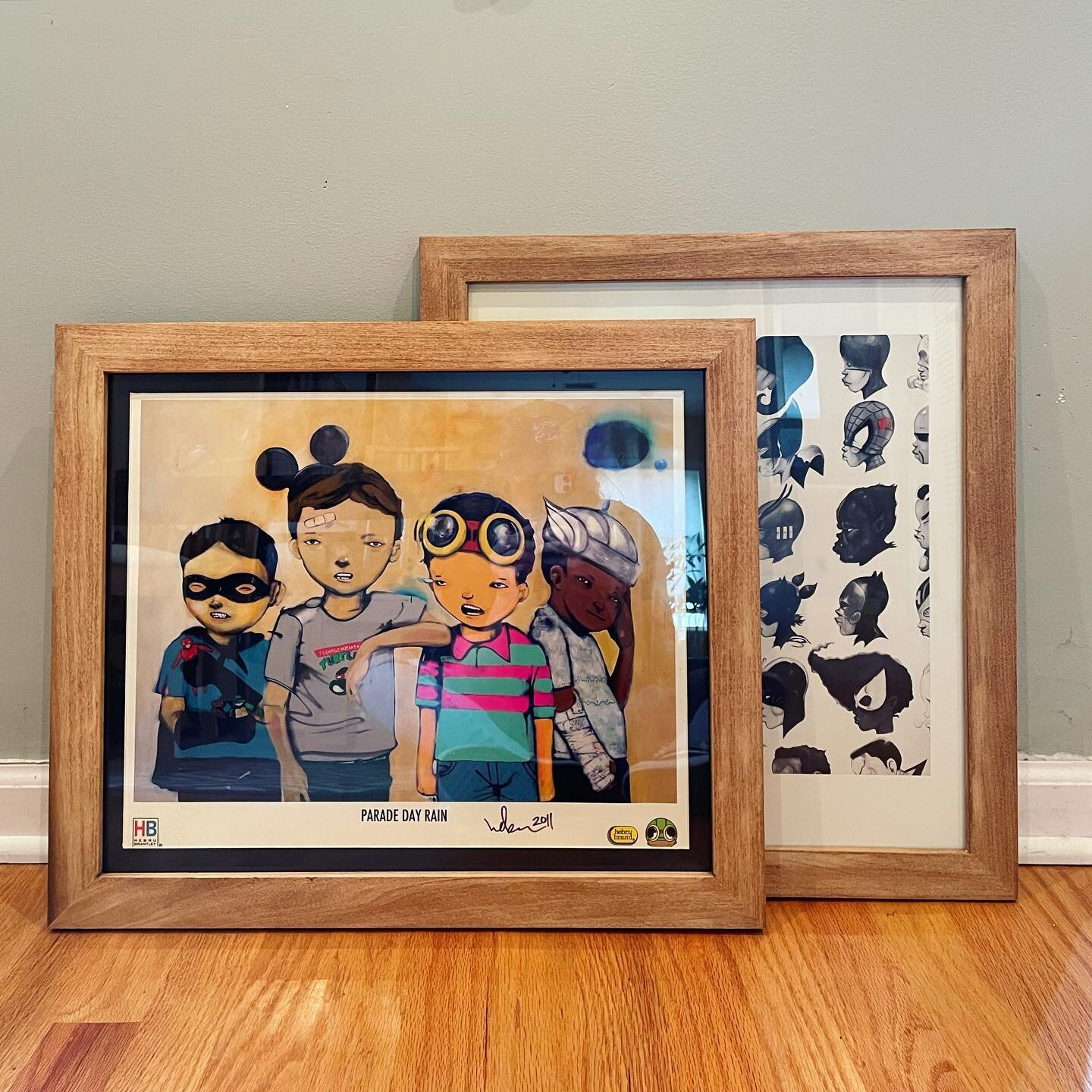 Another set of frames finished #customframes #chicago #framesforfriends #woodworking #homedecor