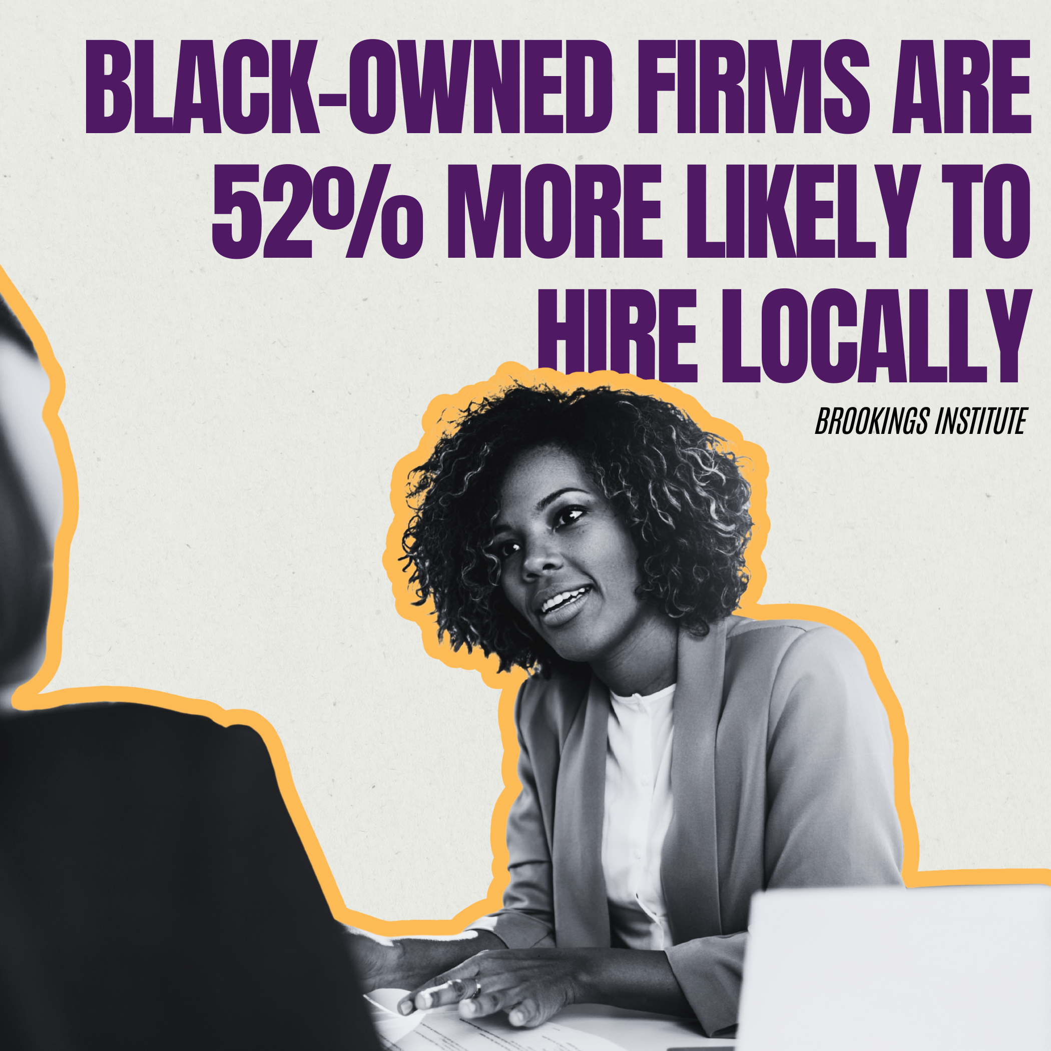Black-owned firms are 52% more likely to hire locally