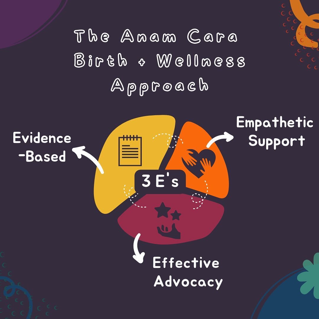 Meet the Anam Cara Birth + Wellness 3 E&rsquo;s!

📝Evidence-Based: I am always learning! I take current research and evidence into consideration while making recommendations or providing information to my clients. I use science-backed sources and al