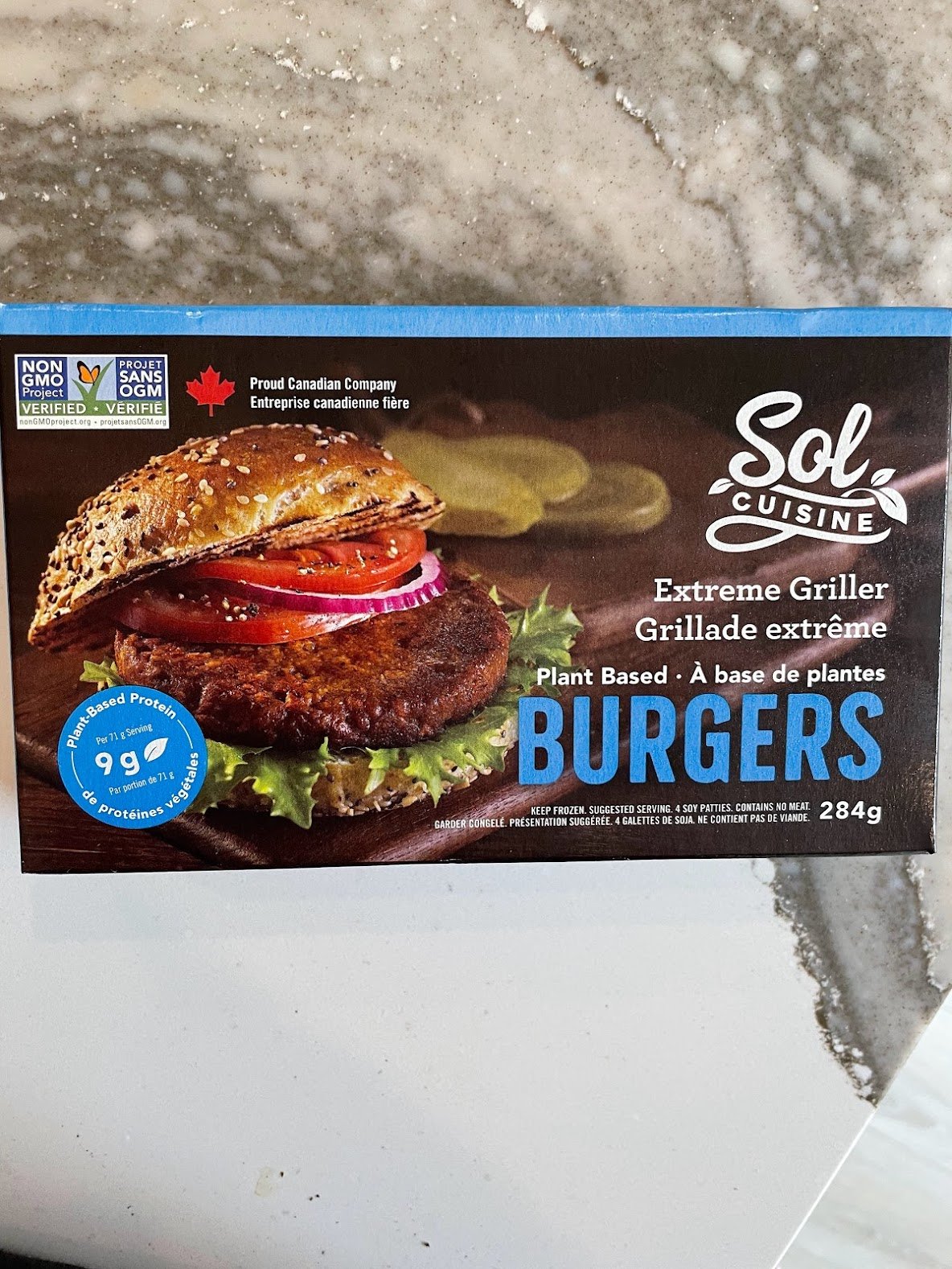 Sol Cuisine Extreme Griller Vegan Burger