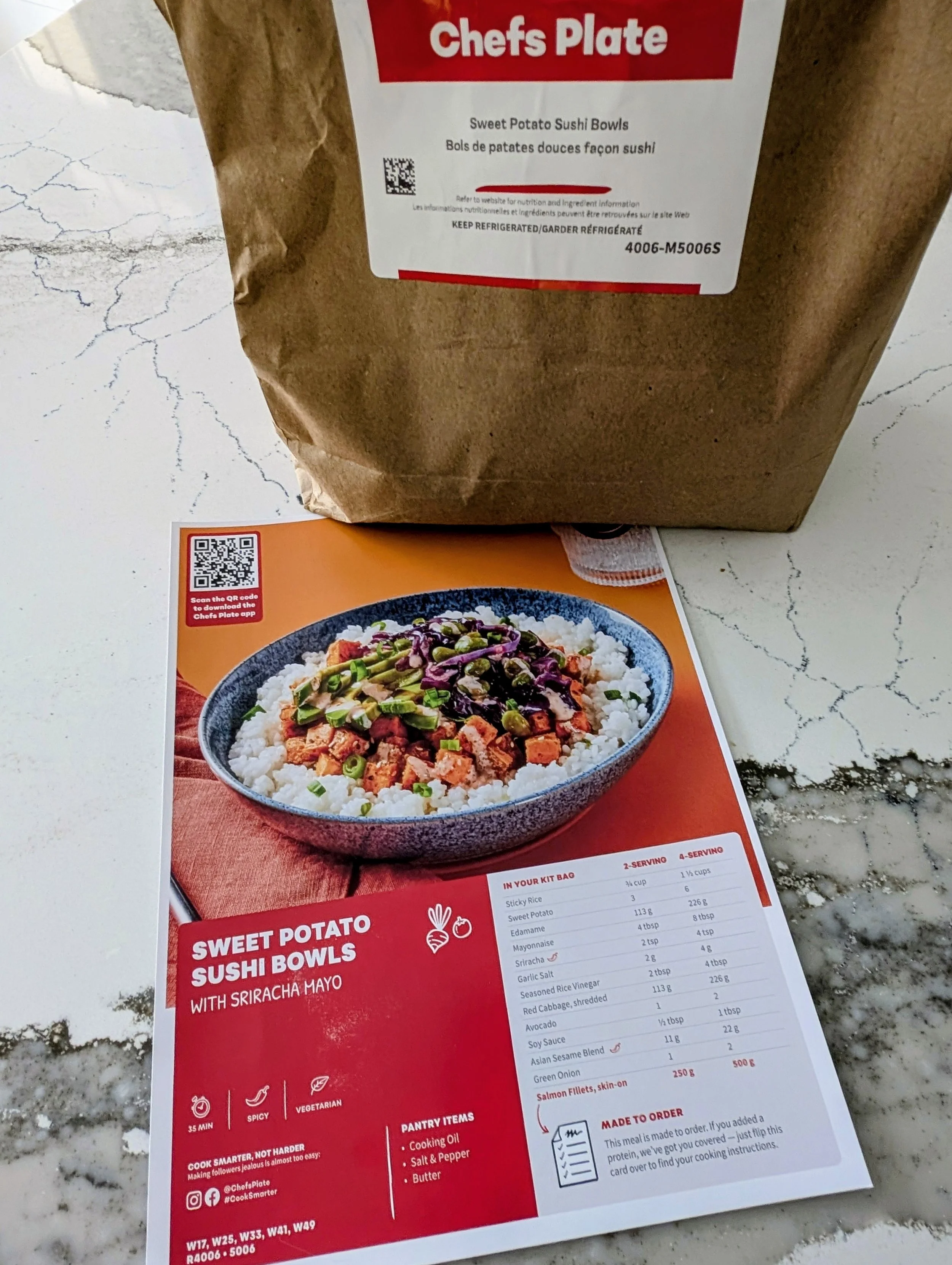 Chef's Plate meal kit and recipe