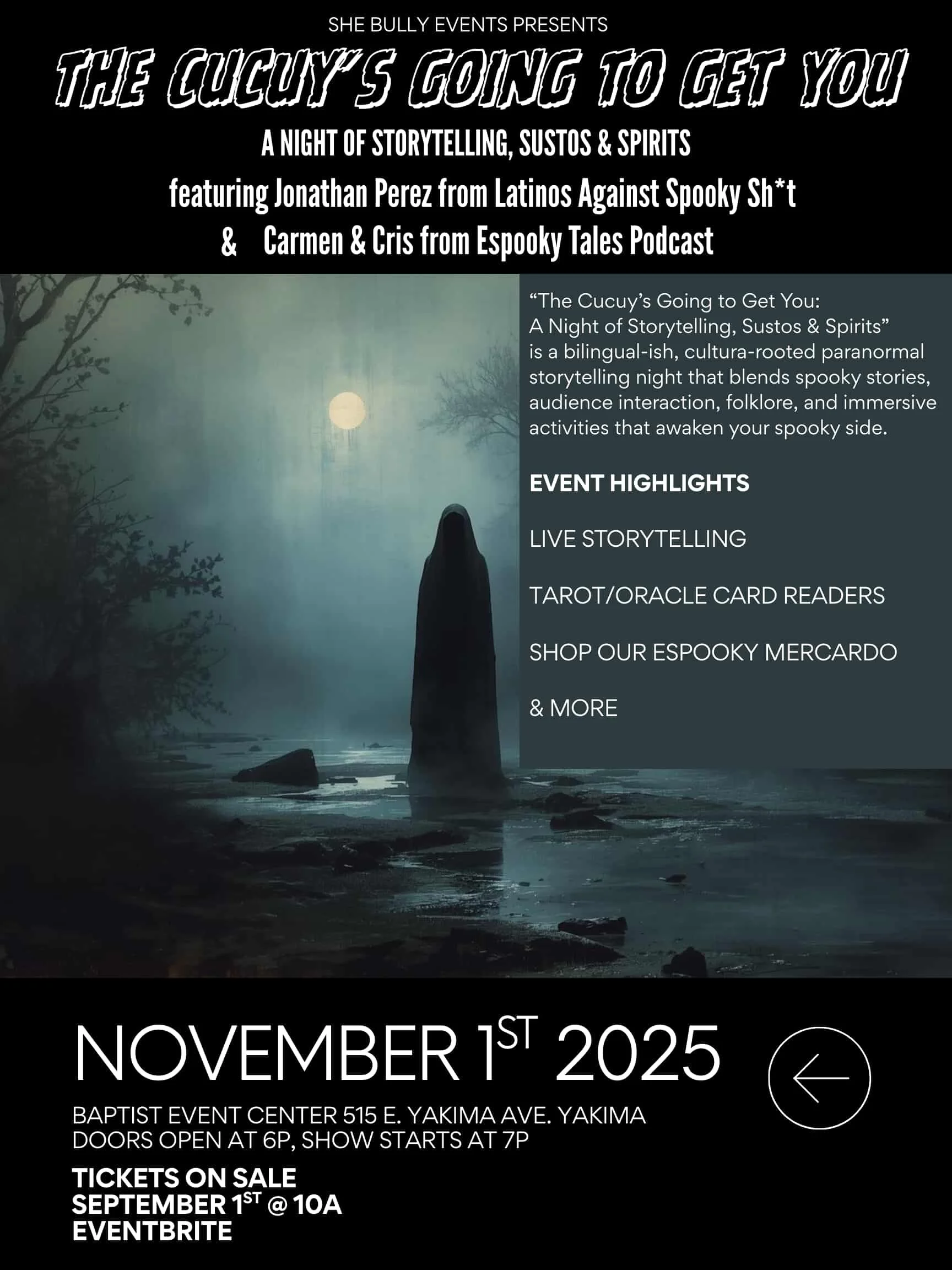 The Cucuy's Going to Get you - A night of story telling