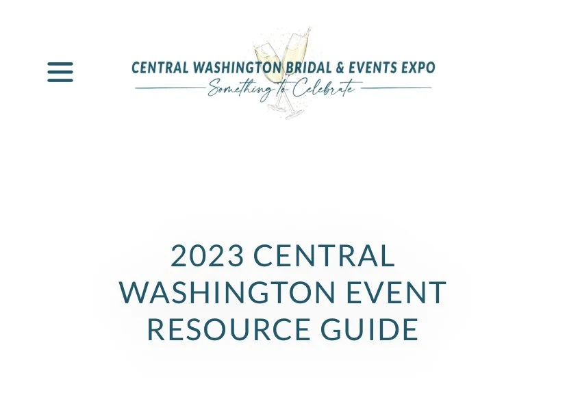 2023 Central Washington Event Resource Guide cover with title and logo