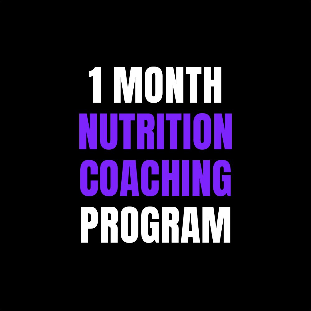 1 Month Nutrition Coaching Program