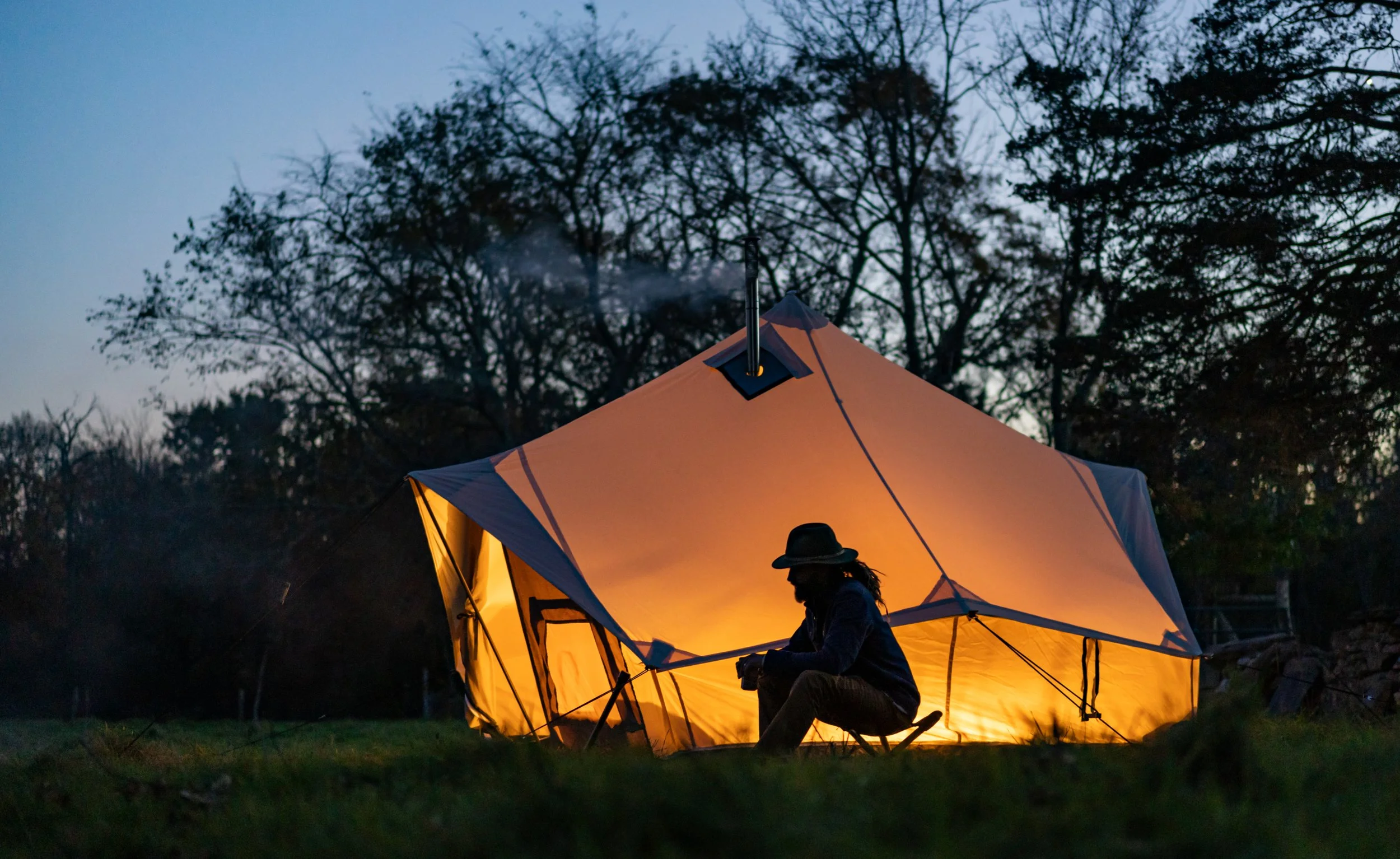 lightweight canvas tent