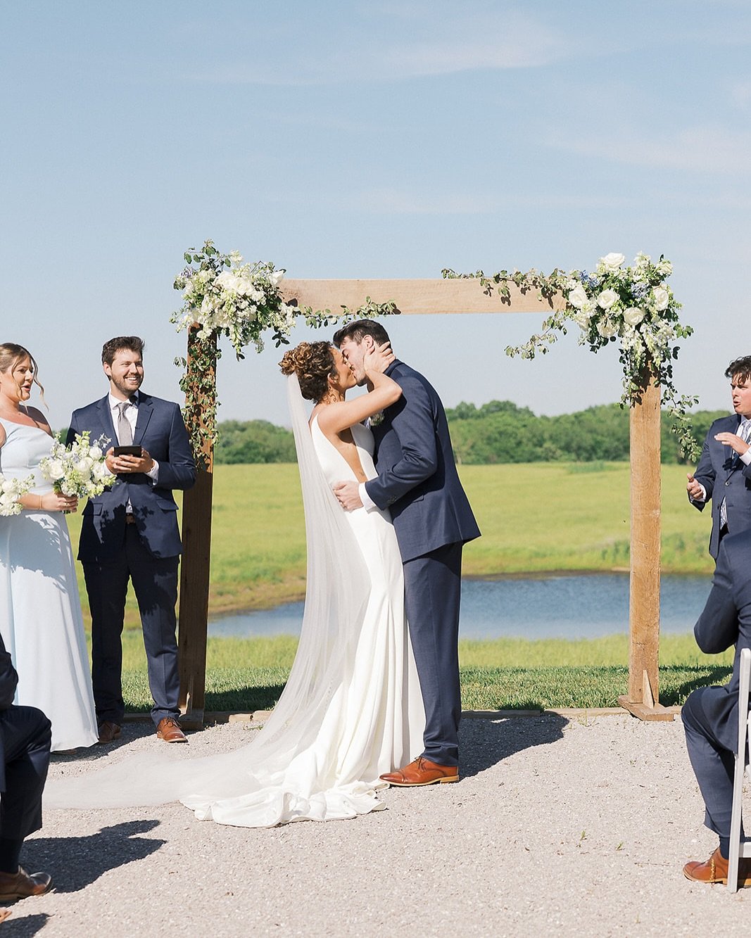 POV: Your first kiss as Mr. and Mrs. feels like pure sunshine.

If your dream wedding includes fresh air, flower arbors, and the occasional chicken guest, then Blue Bell Farm might just be your love story&rsquo;s perfect setting. 

Weddings at the fa